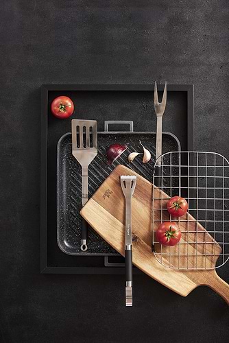מגה פלאנצ'ה להכנת גריל ביתי ללא עשן BLACK MARBLE