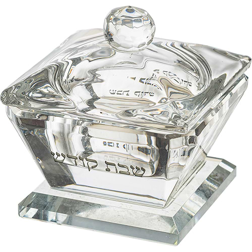 מלחייה קריסטל עם מכסה UK42612