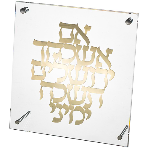 מסגרת אקריליק מהודרת עם פלקטה 23x24 ס"מ