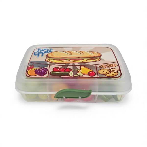 קופסת אוכל ללחמניה - שקוף