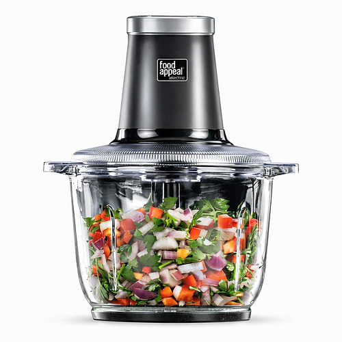 קוצץ מזון עוצמתי, מיכל זכוכית 2 ליטר | 500W
