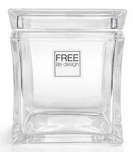 קופסת אחסון מרובעת קטן-רוחב 11X11 גובה 15 ס"מ, נפח 1.1 ל’’   FREE