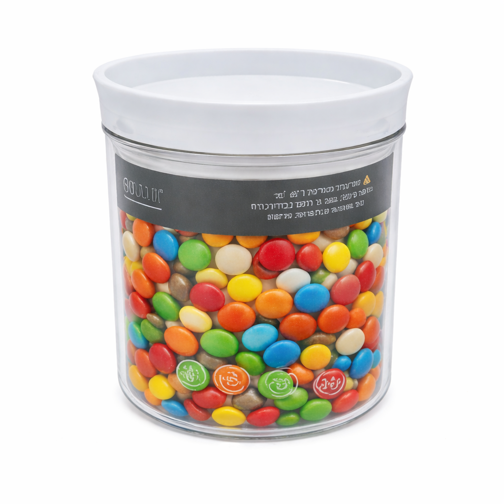 קופסה עגולה לאחסון 500 מ"ל BPA FREE