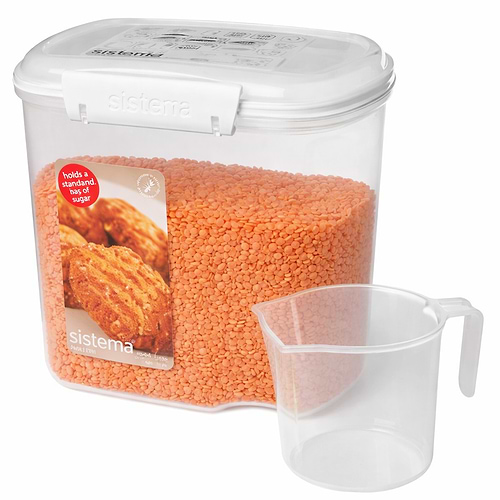 Bake IT מיכל לאחסון מזון  2.4 ליטר + כוס מדידה BPA FREE
