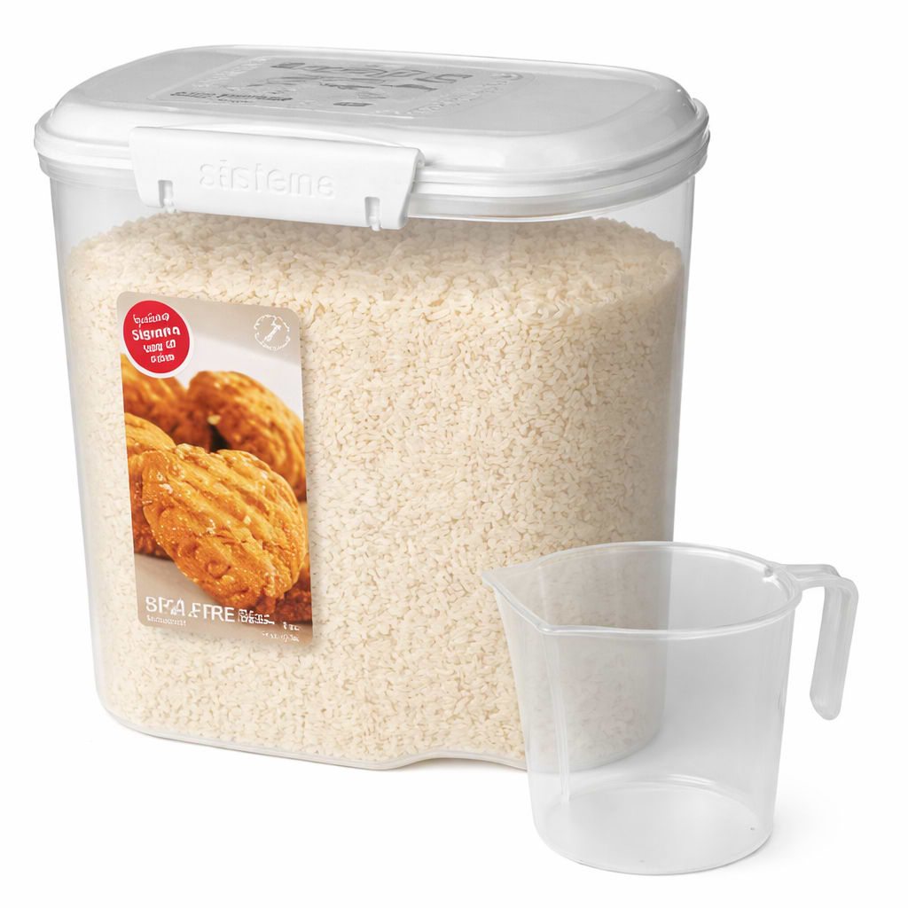 מיכל אחסון מזון  3.25  ליטר עם כף מדידה BPA FREE