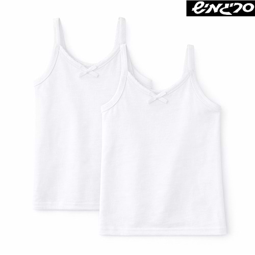 2 גופיות ילדות מדוגמות ספגטי דגם 241 סריגמיש
