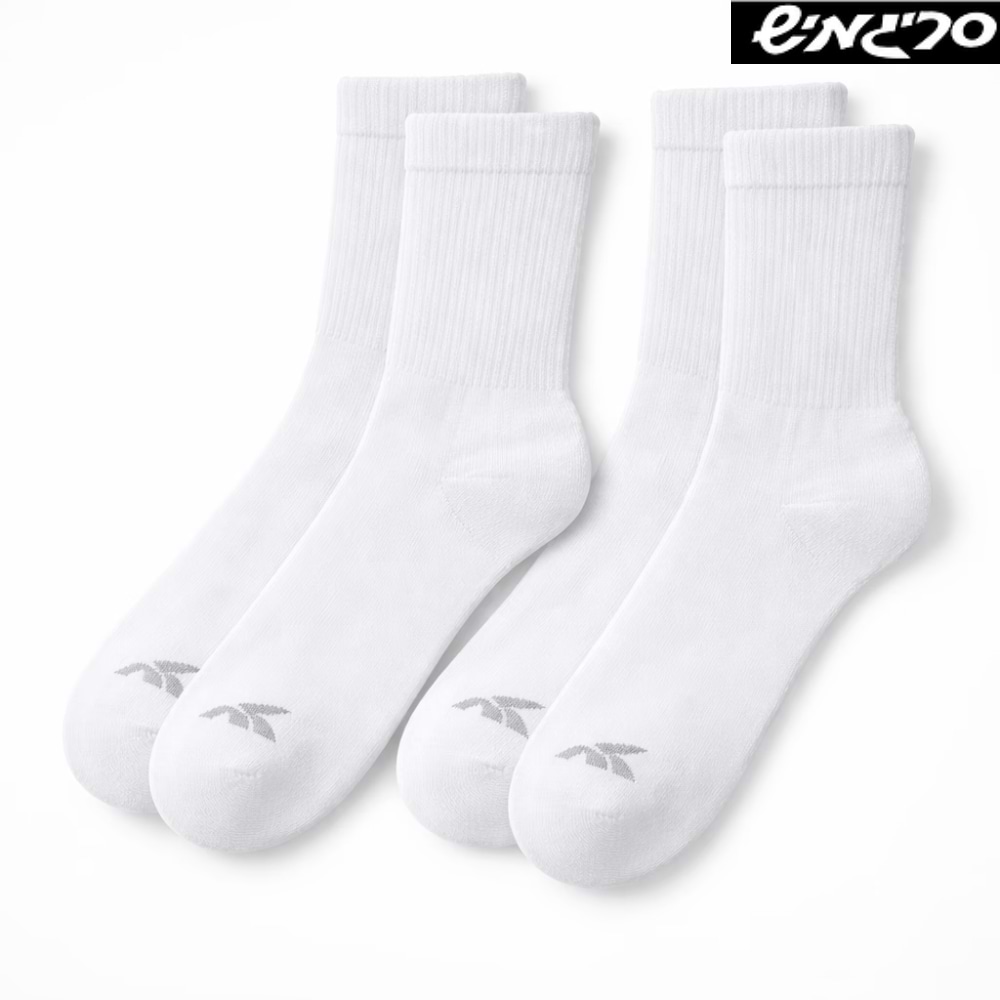 2 זוגות גרבי ספורט גברים דגם 264500- לבן סריגמיש