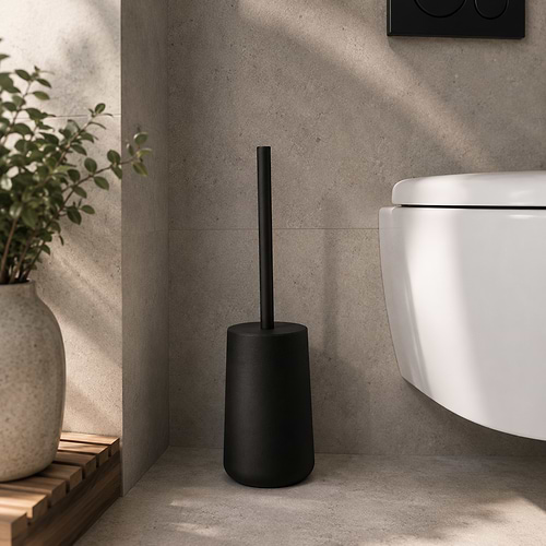 מחזיק מברשת לאסלה Porto - שחור מט