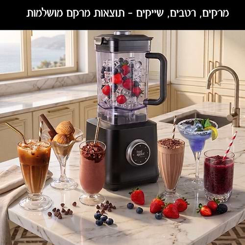 זה לא עוד בלנדר! זה ה- | TERMINATOR 2000W של עוצמה מתפרצת מבית Food appeal