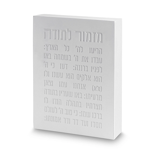 מזמור לתודה בלוק פולימר בטון 22X16 ס