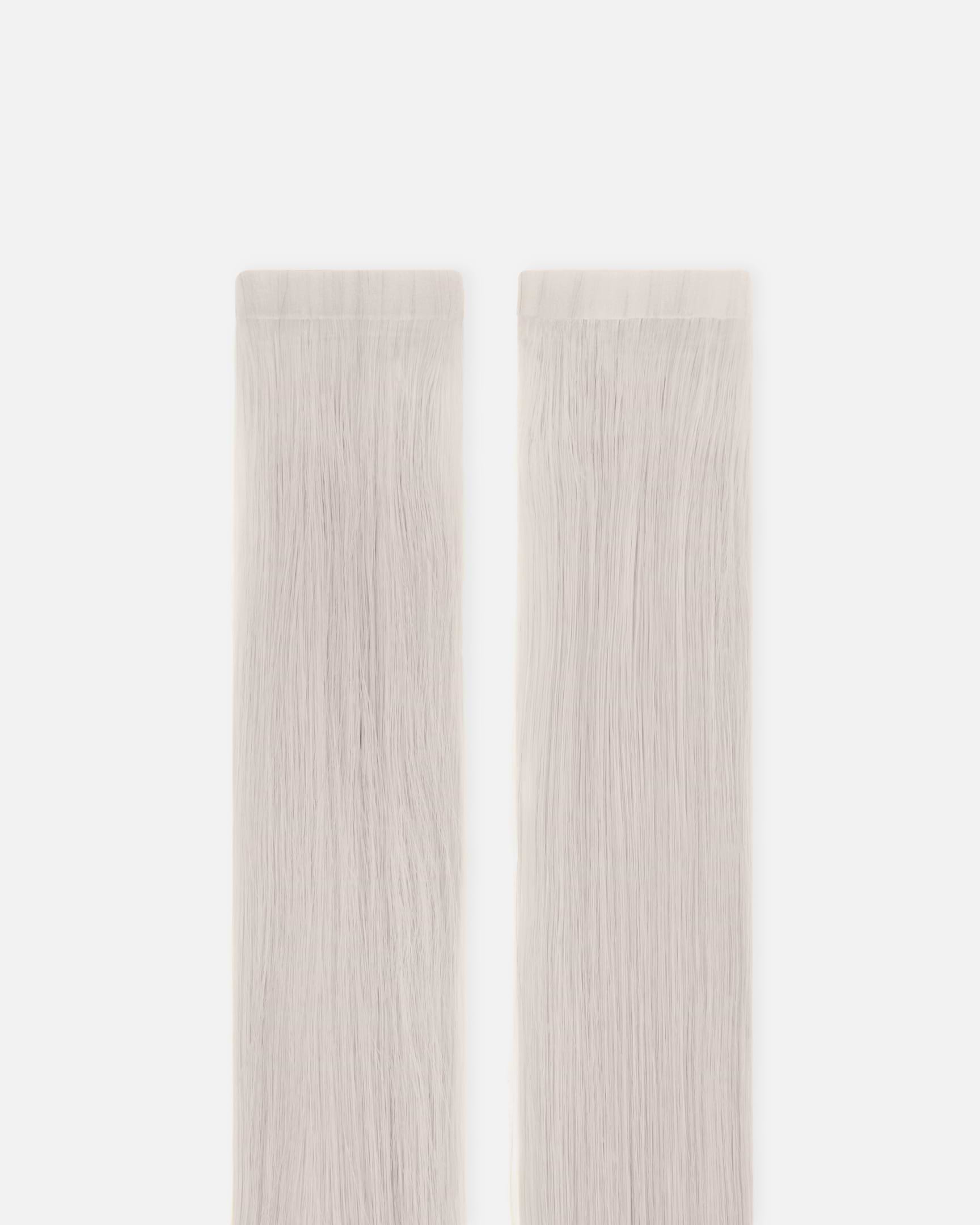 Occasion Tape Extensions 30 cm - Straight - Classic Tape 4 cm - 8 Pieces - Grey - Rapunzel of Sweden - Image 2