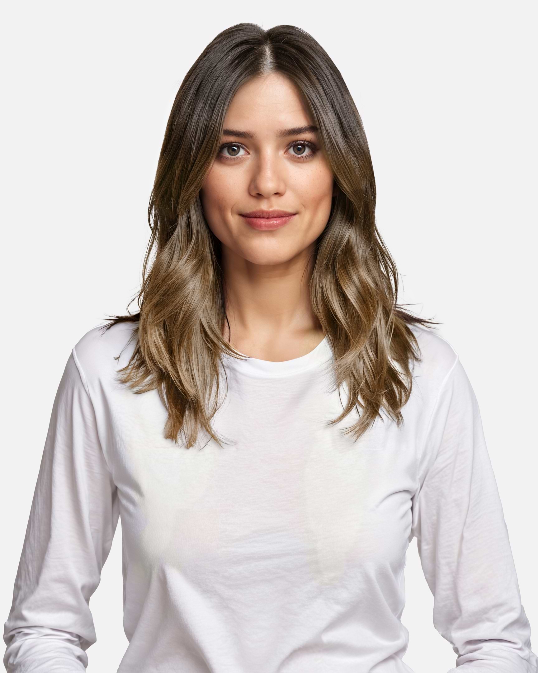 Occasion Tape Extensions 40 cm - Straight - Classic Tape 4 cm - 8 Pieces - Brown Ash Ombre - Rapunzel of Sweden - Image 3