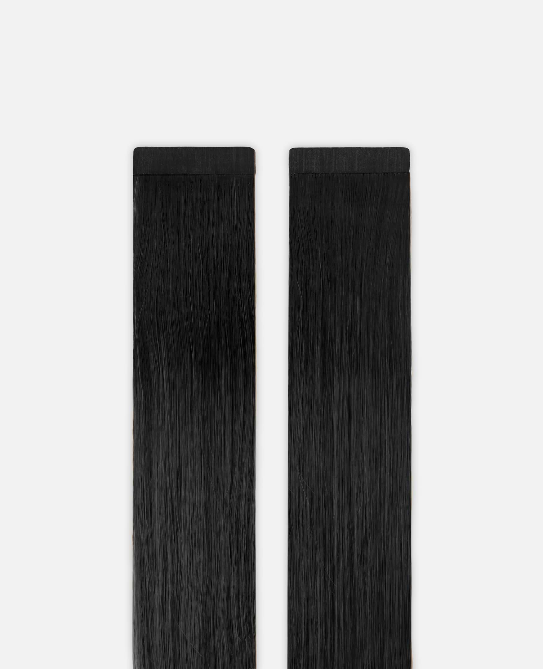 Occasion Tape Extensions 40 cm - Straight - Classic Tape 4 cm - 8 Pieces - Black - Rapunzel of Sweden - Image 2
