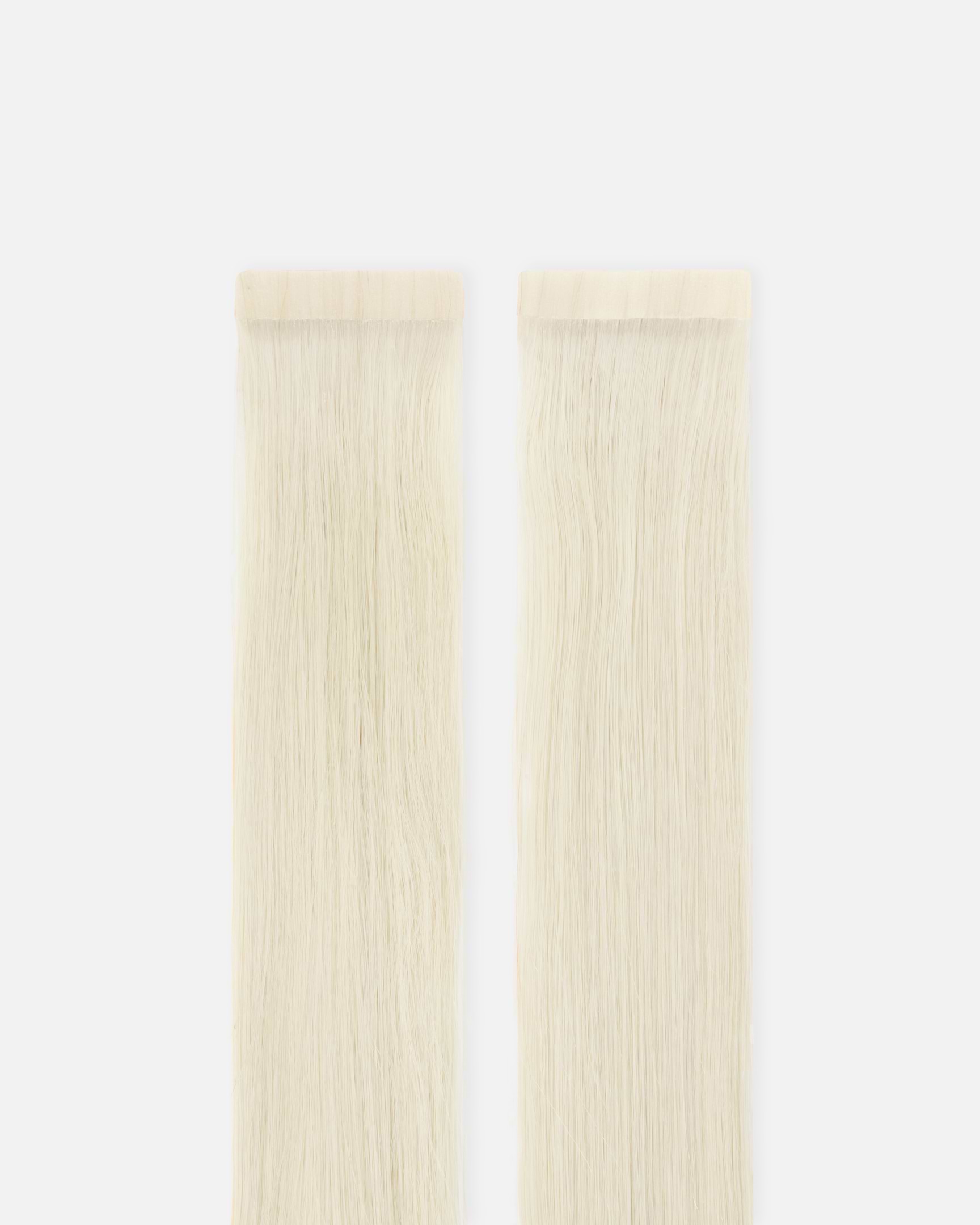 Occasion Tape Extensions 40 cm - Straight - Classic Tape 4 cm - 8 Pieces - Platinum Blonde - Rapunzel of Sweden - Image 4