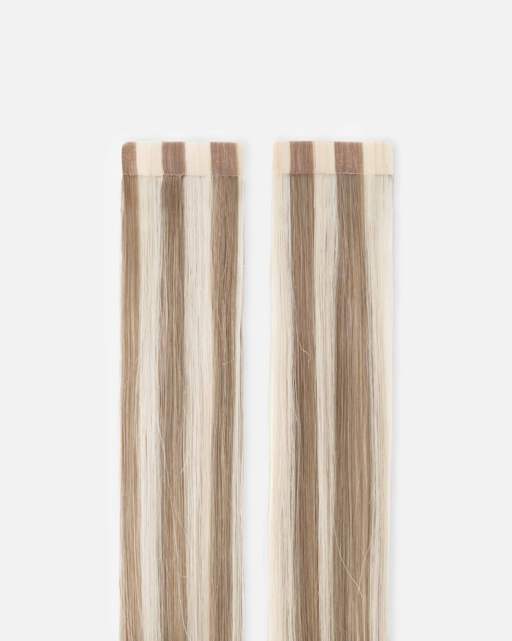 Occasion Tape Extensions 40 cm - Straight - Classic Tape 4 cm - 8 Pieces - Cendre Ash Blonde Mix - Rapunzel of Sweden - Image 4