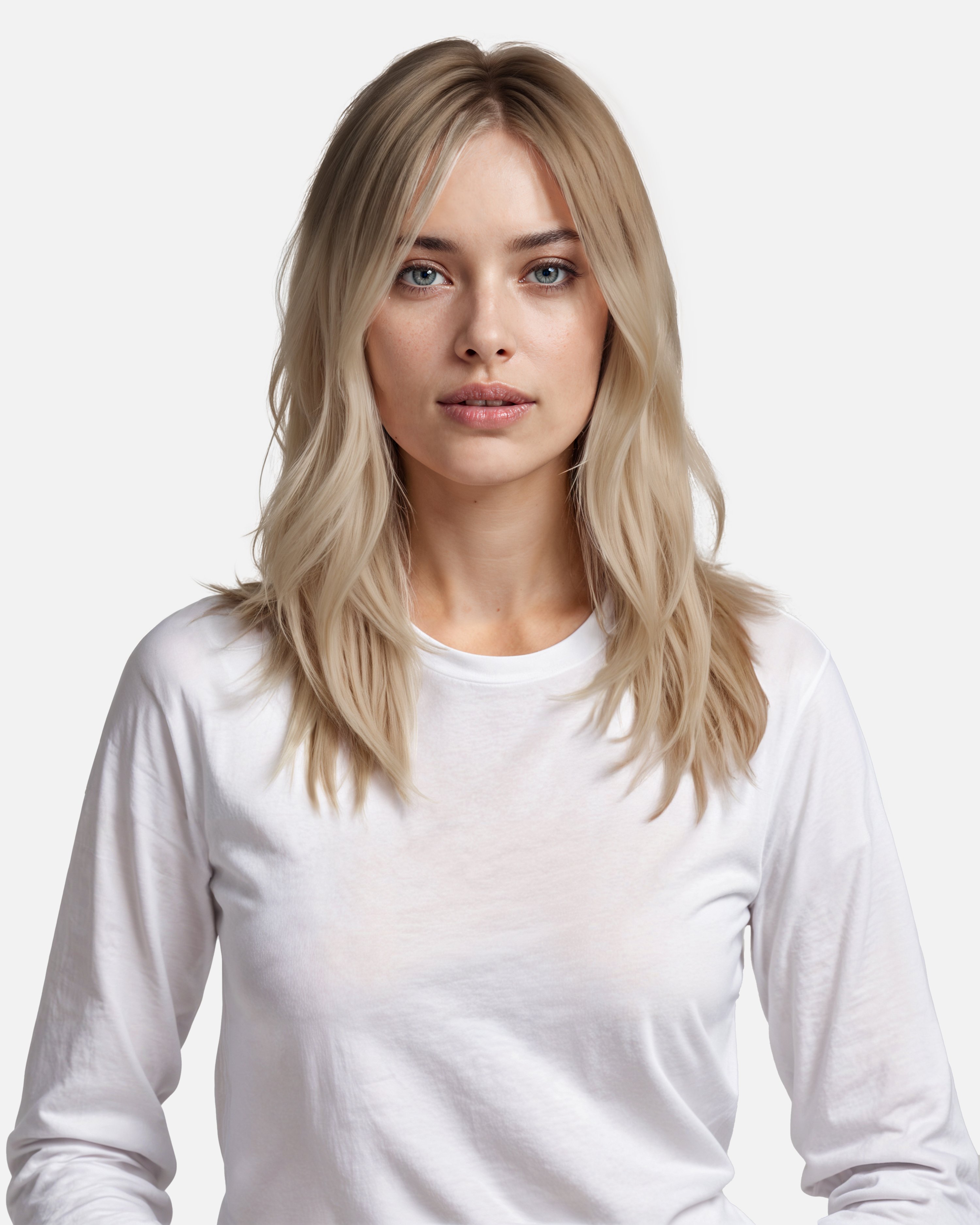 Premium Tape Extensions 40 cm - Straight - Classic Tape 4 cm - 8 Pieces - Dark Cool Blonde ColorMelt - Rapunzel of Sweden - Image 3