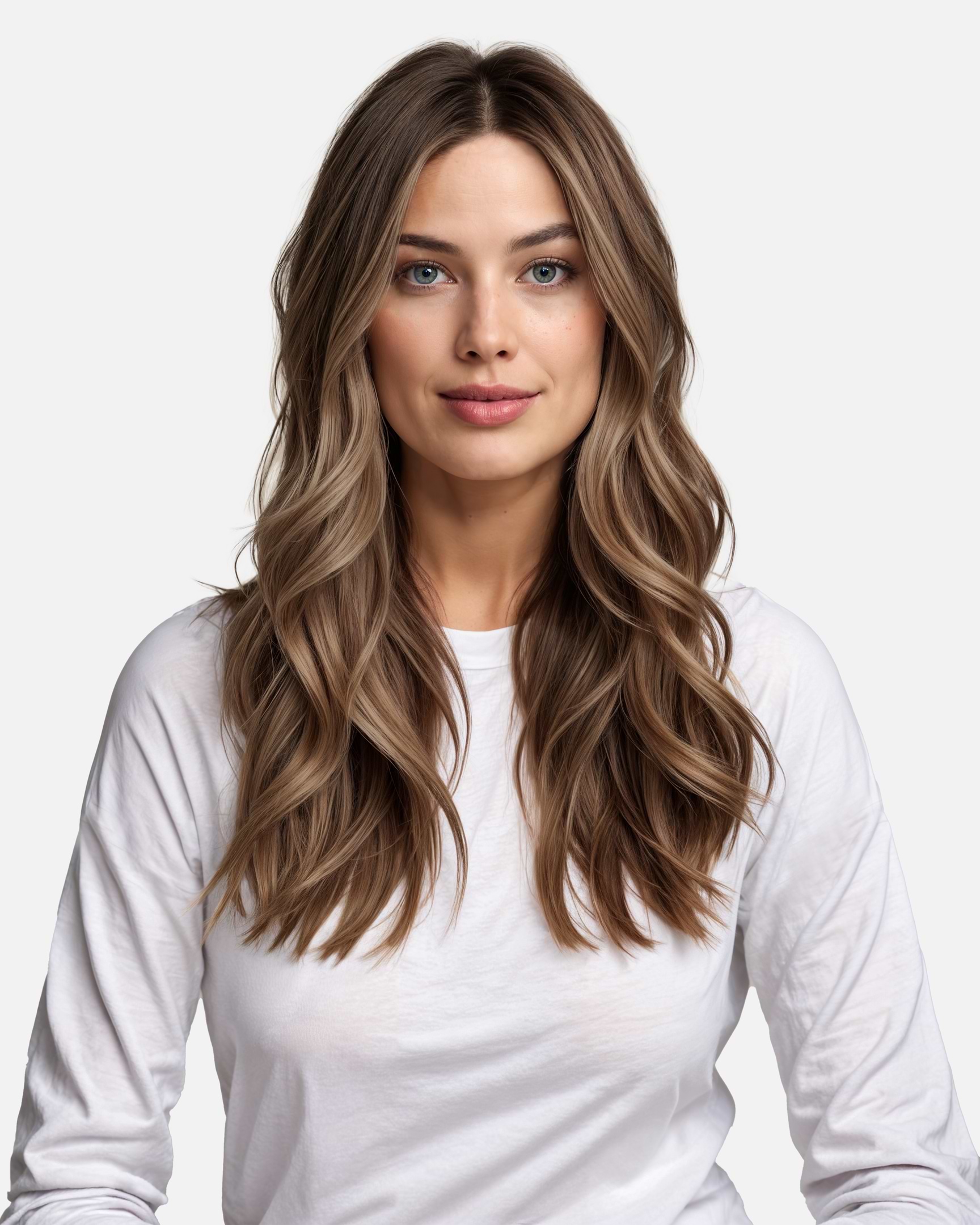 Premium Tape Extensions 40 cm - Straight - Classic Tape 4 cm - 8 Pieces - Brownish Blonde Balayage - Rapunzel of Sweden - Image 2