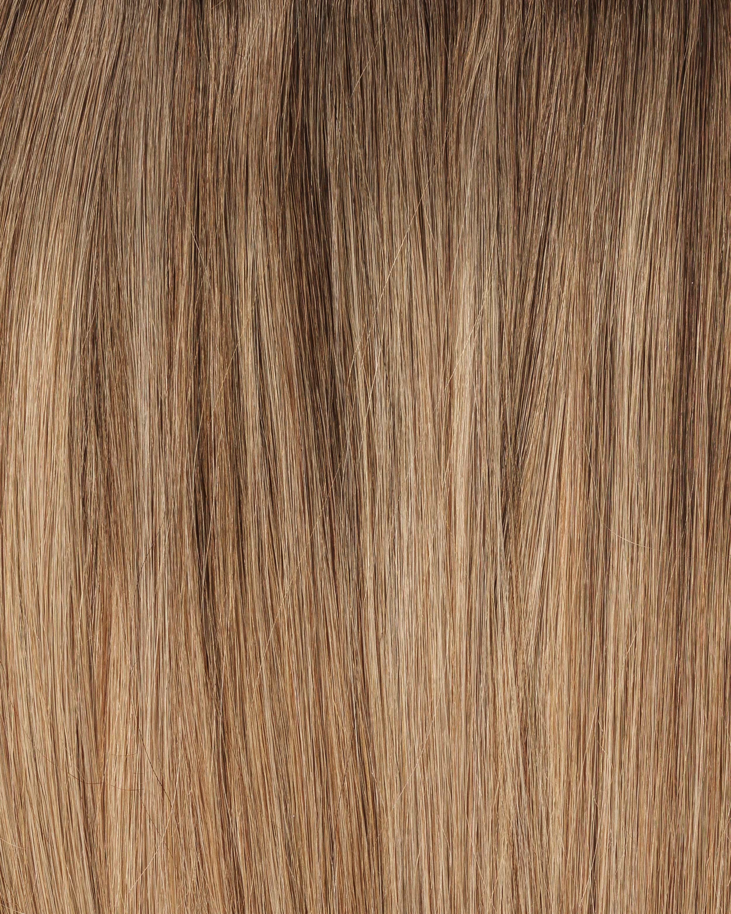 Premium Tape Extensions 40 cm - Straight - Classic Tape 4 cm - 8 Pieces - Natural Brown ColorMelt - Rapunzel of Sweden - Image 5