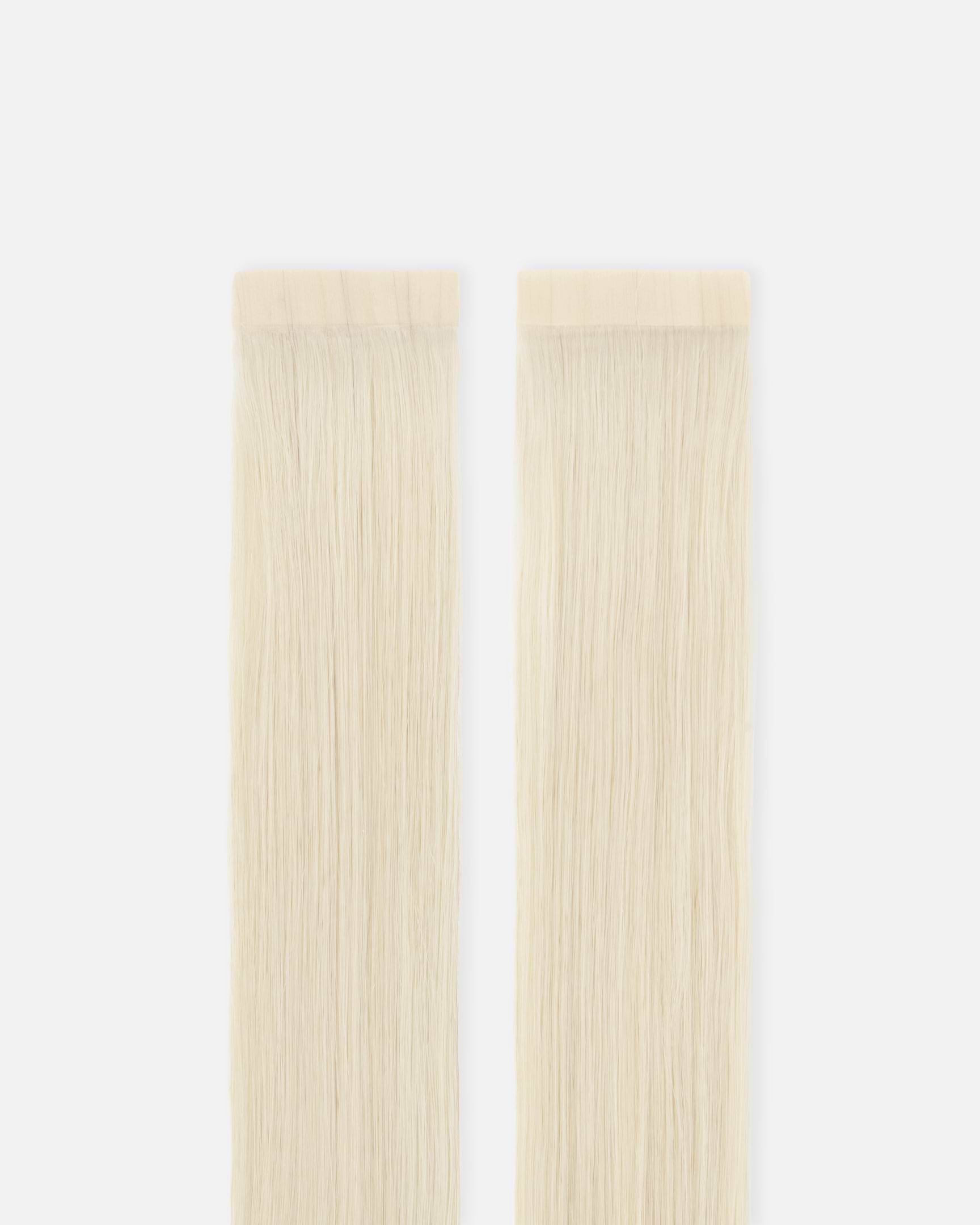 Premium Tape Extensions 40 cm - Straight - Classic Tape 4 cm - 8 Pieces - Platinum Blonde - Rapunzel of Sweden - Image 4