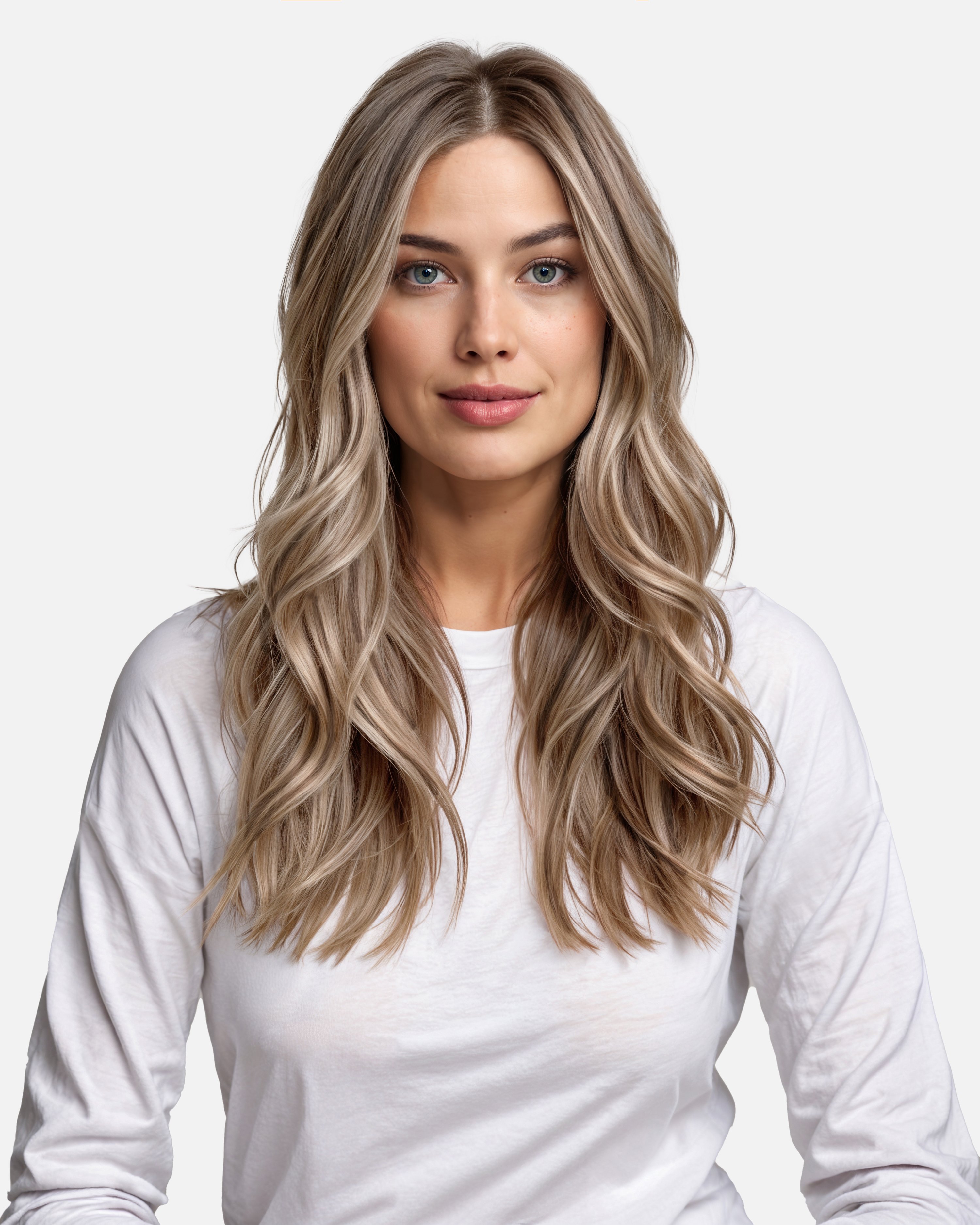 Premium Tape Extensions 40 cm - Straight - Classic Tape 4 cm - 8 Pieces - Cendre Ash Blonde Mix - Rapunzel of Sweden - Image 2