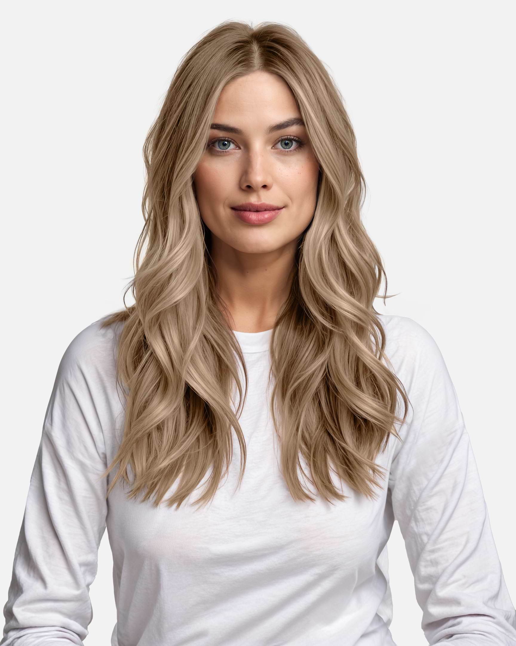 Premium Tape Extensions 40 cm - Straight - Classic Tape 4 cm - 8 Pieces - Cendre Ash - Rapunzel of Sweden - Image 2