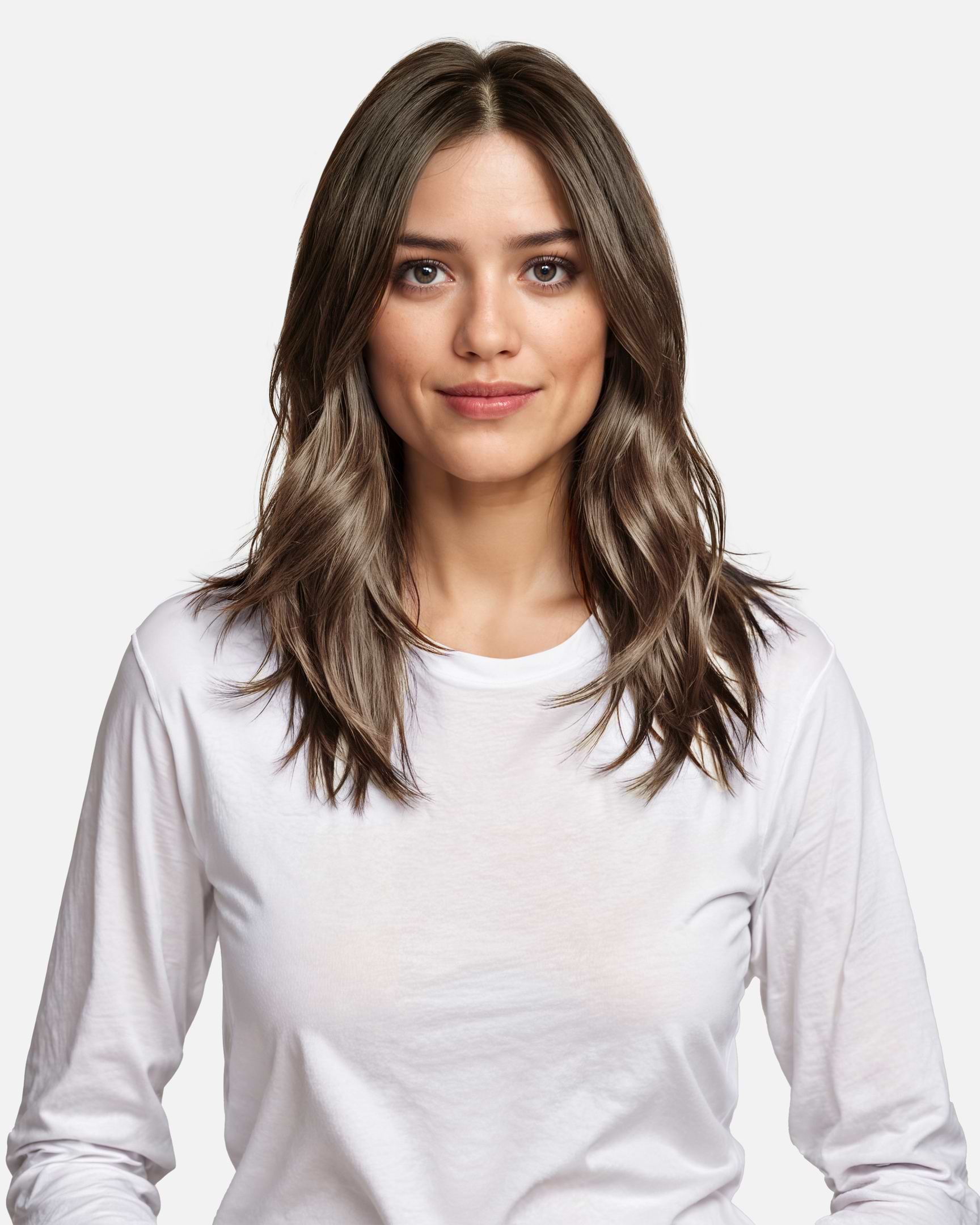 Premium Tape Extensions 40 cm - Straight - Classic Tape 4 cm - 8 Pieces - Natural Brown ColorMelt - Rapunzel of Sweden - Image 3