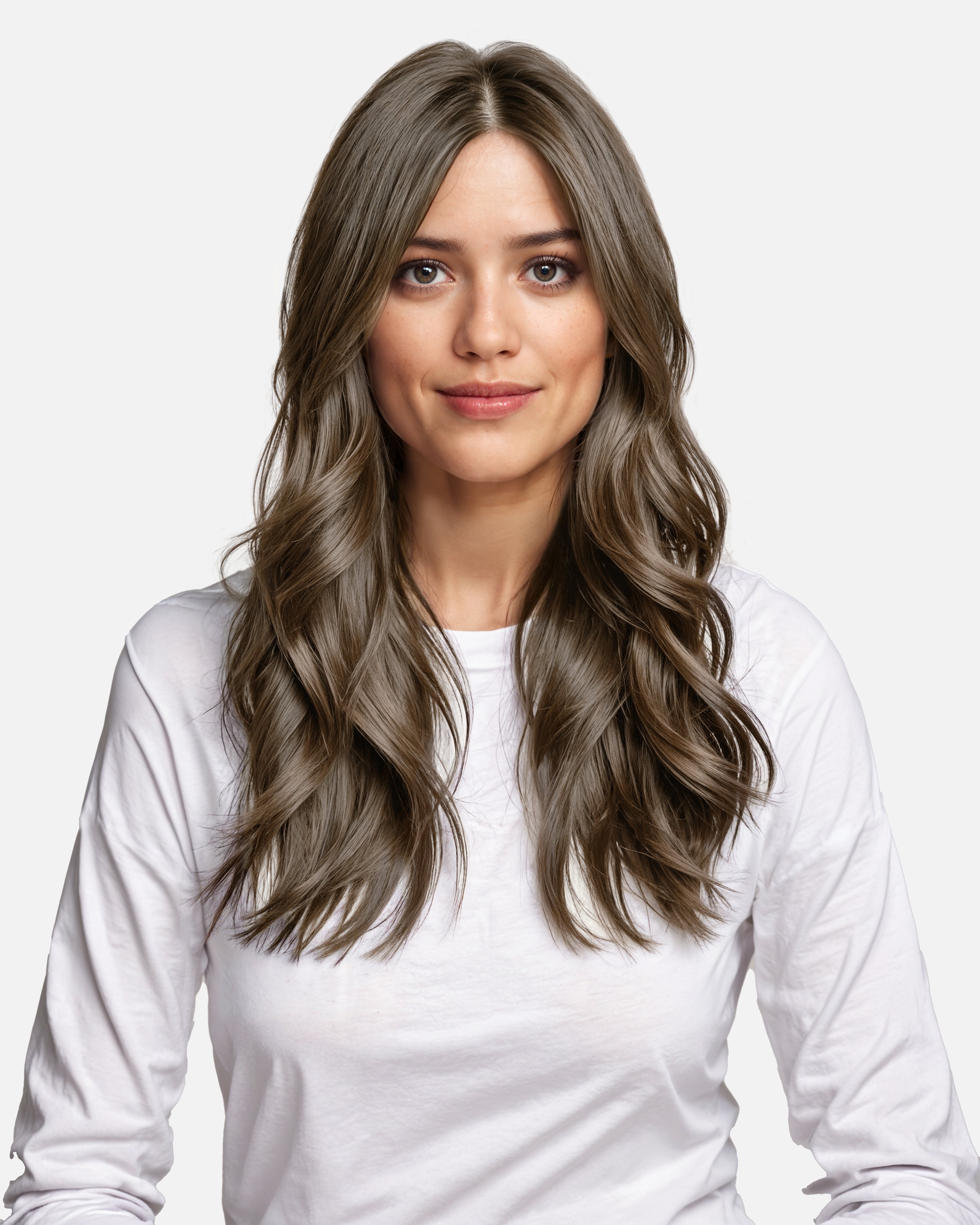 Premium Tape Extensions 40 cm - Straight - Classic Tape 4 cm - 8 Pieces - Dark Ash Brown - Rapunzel of Sweden - Image 2