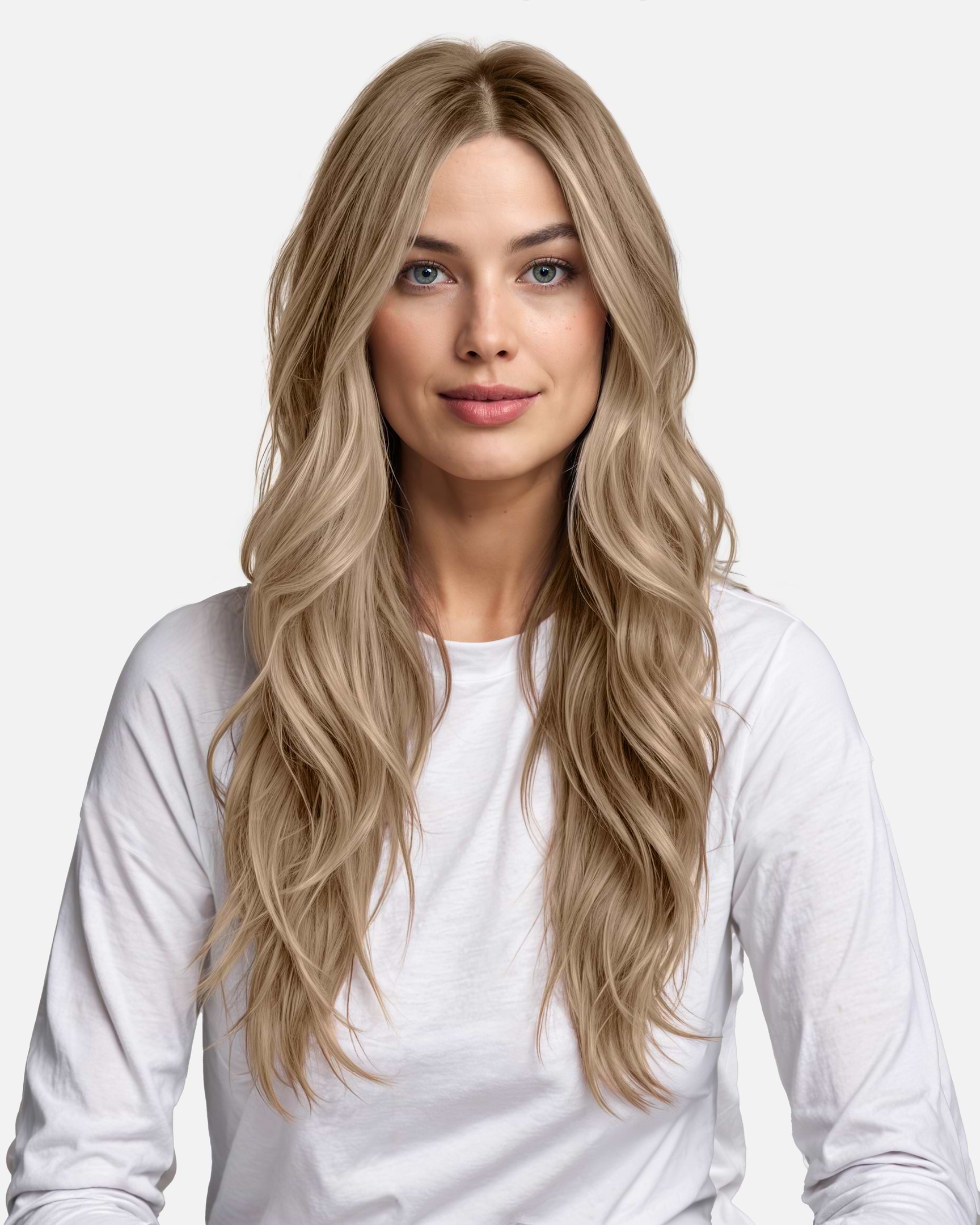 Premium Tape Extensions 50 cm - Straight - Classic Tape 4 cm - 8 Pieces - Cendre Ash - Rapunzel of Sweden - Image 2