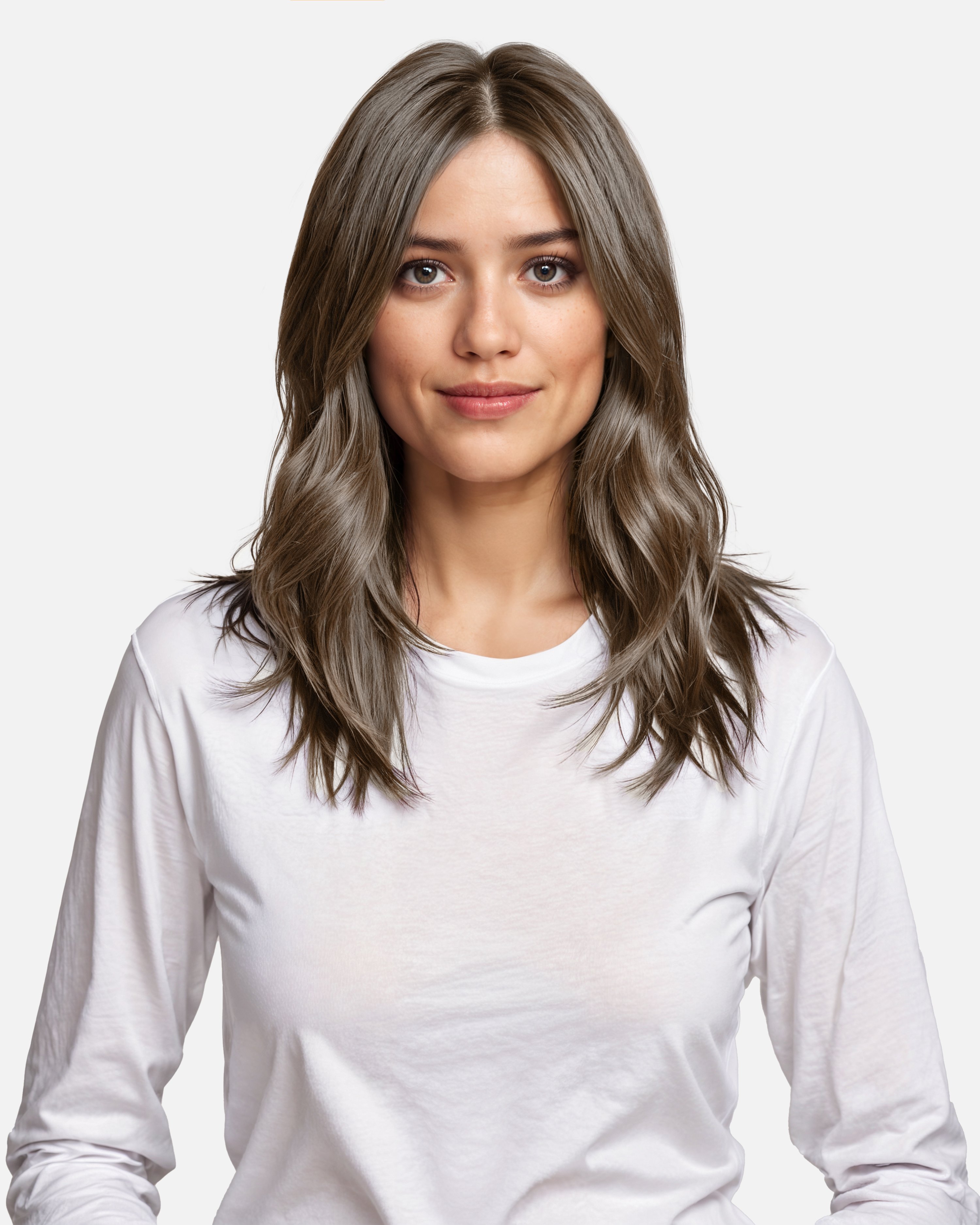 Premium Tape Extensions 50 cm - Straight - Classic Tape 4 cm - 8 Pieces - Dark Ash Brown - Rapunzel of Sweden - Image 3