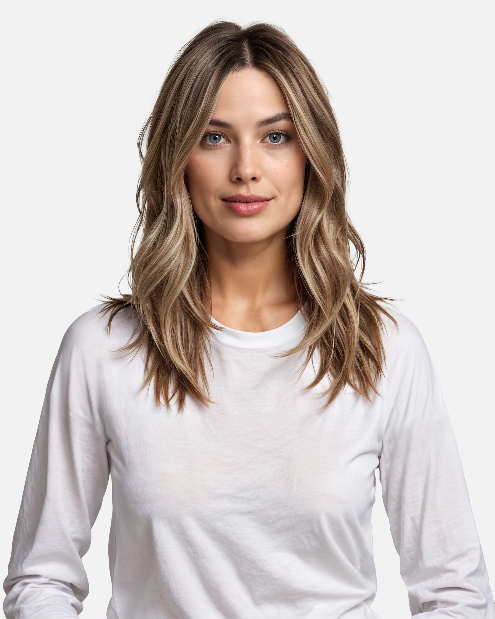 Premium Tape Extensions 50 cm - Straight - Classic Tape 4 cm - 8 Pieces - Brown Ash Blonde Balayage - Rapunzel of Sweden - Image 4