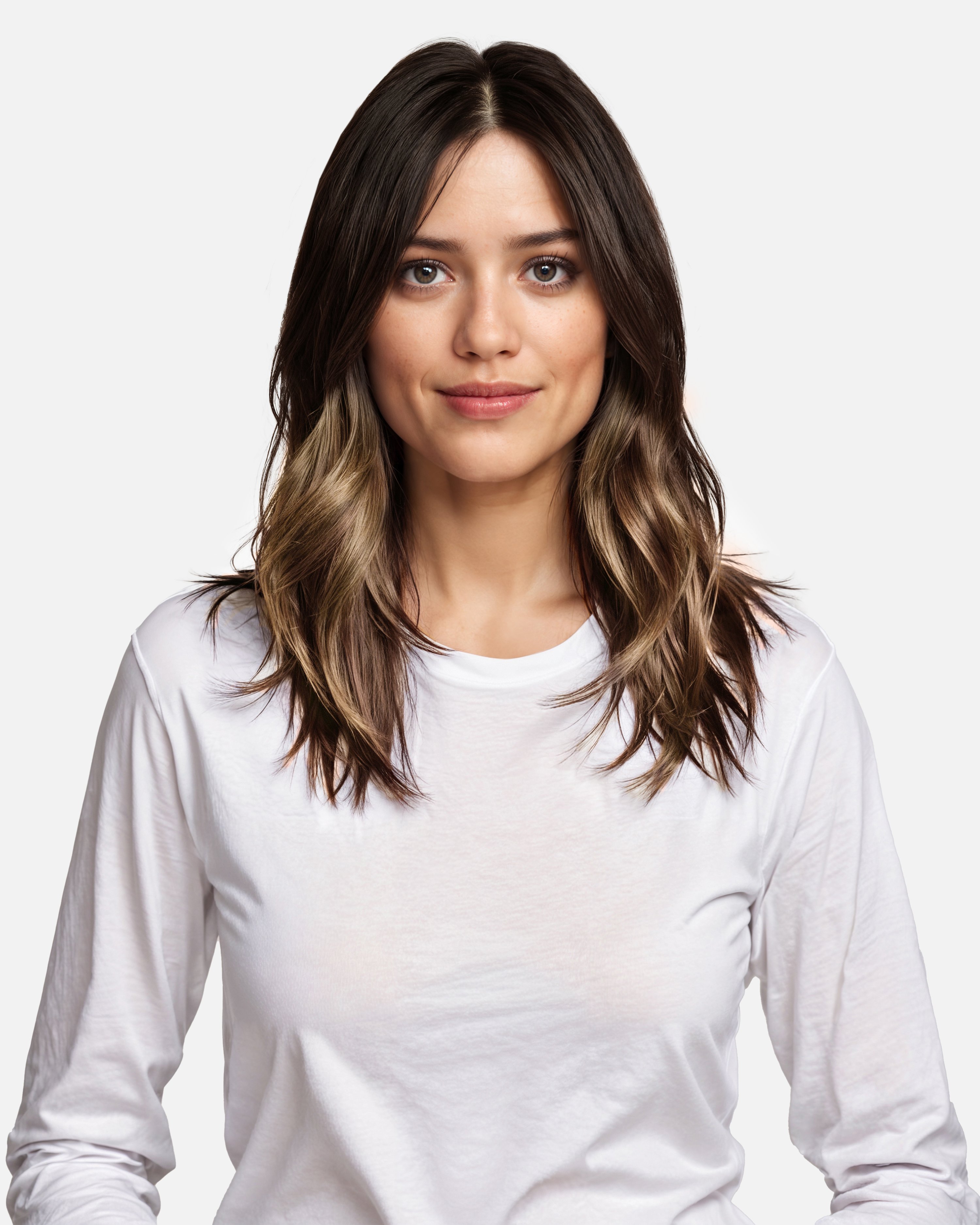 Premium Tape Extensions 50 cm - Straight - Classic Tape 4 cm - 8 Pieces - Chocolate Brown Ombre - Rapunzel of Sweden - Image 3