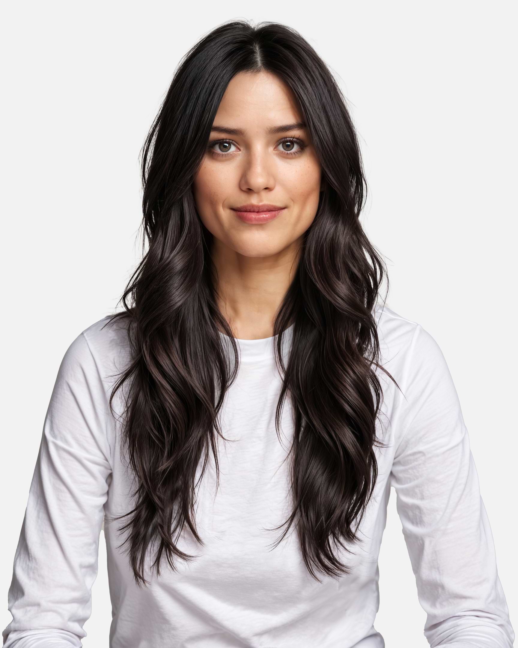 Premium Tape Extensions 50 cm - Straight - Classic Tape 4 cm - 8 Pieces - Black Brown - Rapunzel of Sweden - Image 2