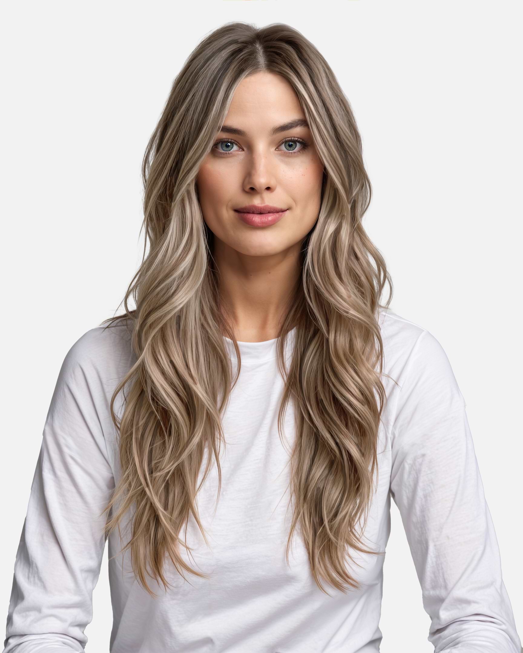 Premium Tape Extensions 60 cm - Straight - Classic Tape 4 cm - 8 Pieces - Cendre Ash Blonde Mix - Rapunzel of Sweden - Image 2