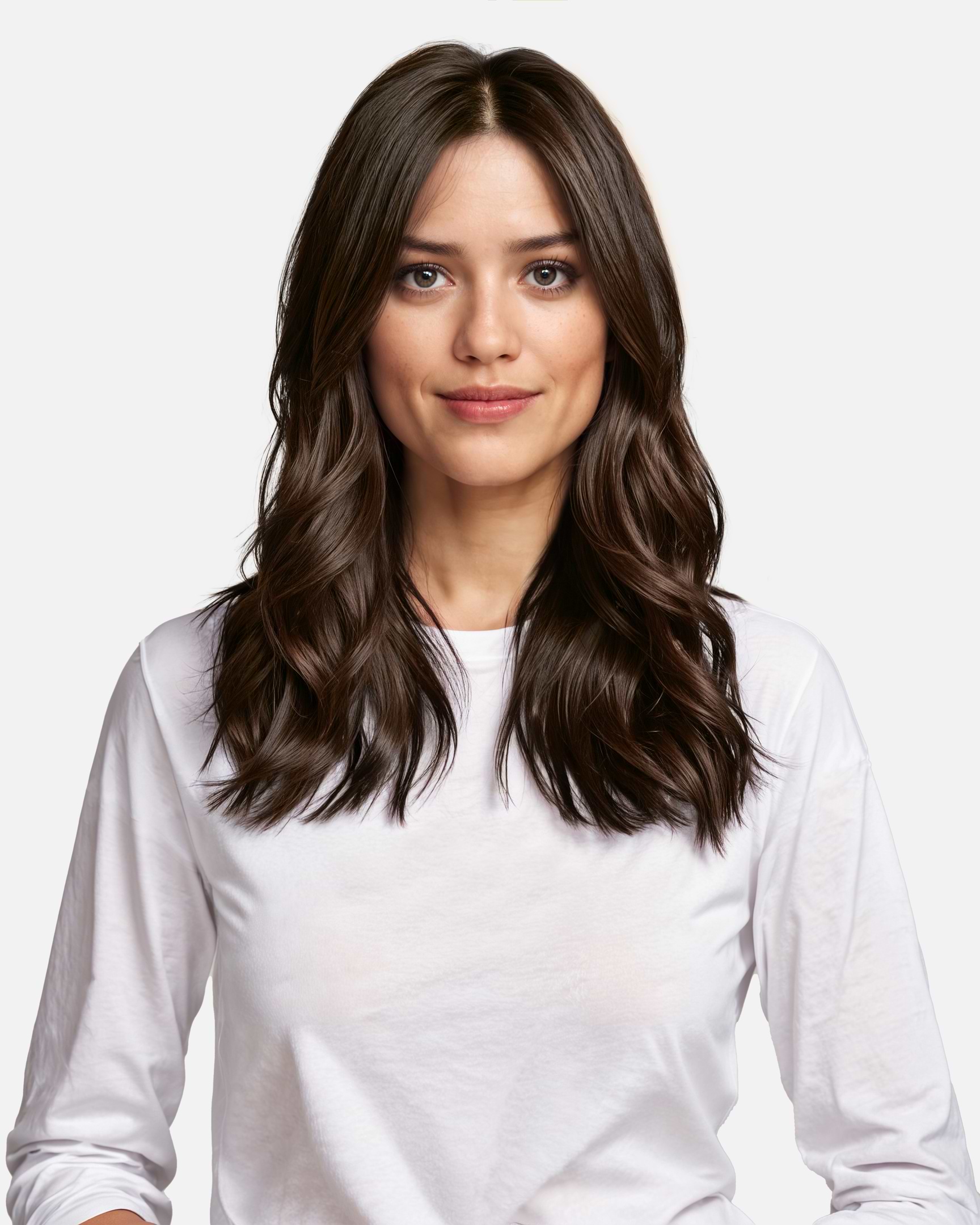 Premium Tape Extensions 30 cm - Straight - Classic Tape 4 cm - 8 Pieces - Chocolate Brown - Rapunzel of Sweden - Image 2