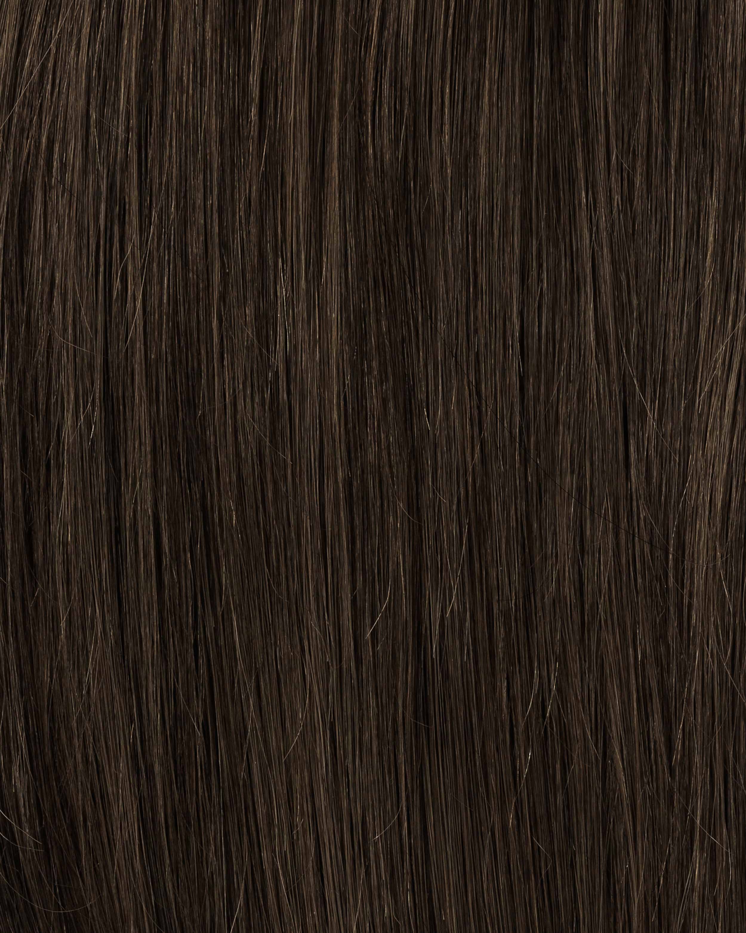 Premium Tape Extensions 30 cm - Straight - Classic Tape 4 cm - 8 Pieces - Chocolate Brown - Rapunzel of Sweden - Image 5