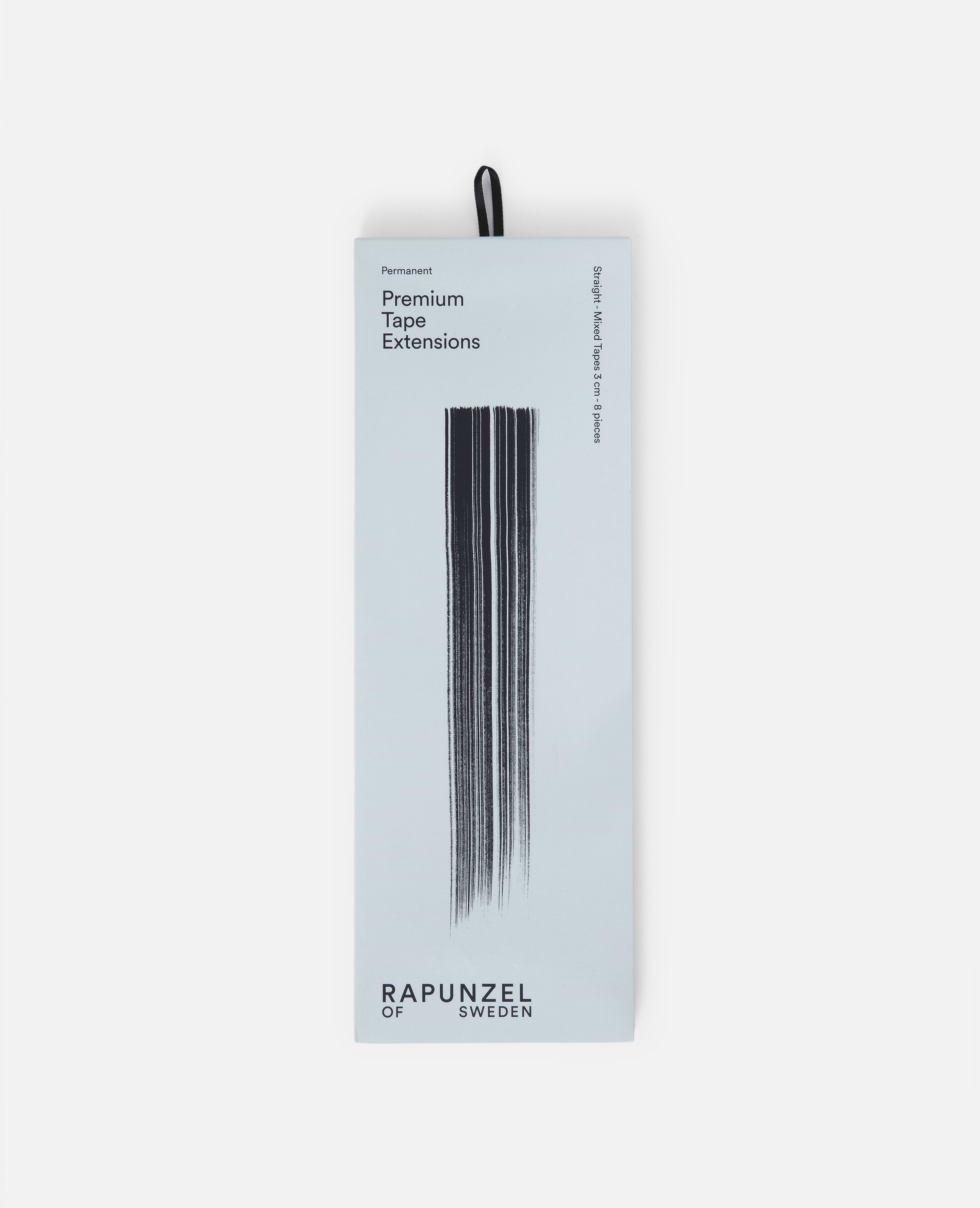 Premium Tape Extensions 30 cm - Straight - Mixed Tapes 3 cm - 8 Pieces - Platinum Blonde - Rapunzel of Sweden - Image 6