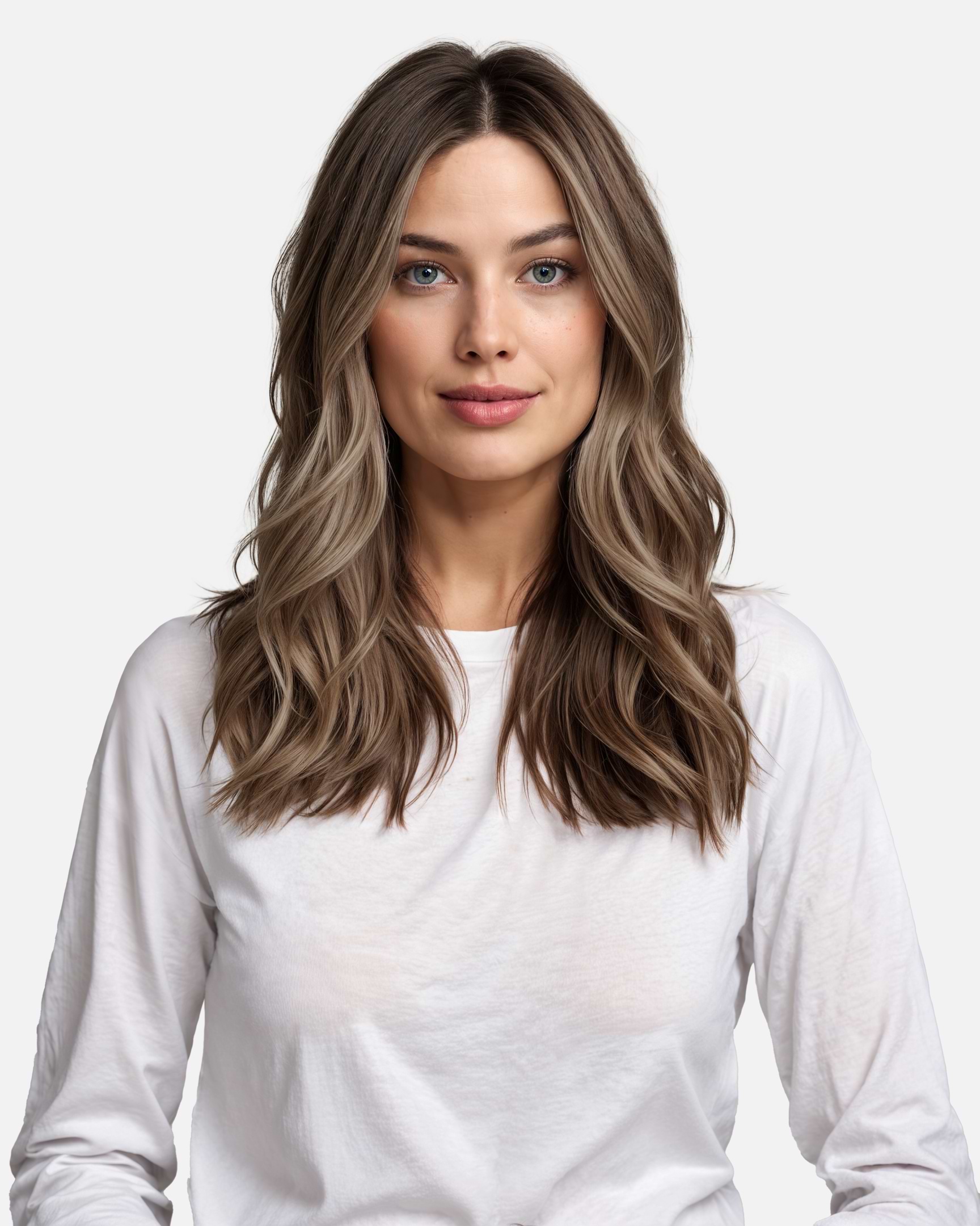 Premium Tape Extensions 30 cm - Straight - Mixed Tapes 3 cm - 8 Pieces - Hazelnut Caramel Balayage - Rapunzel of Sweden - Image 2