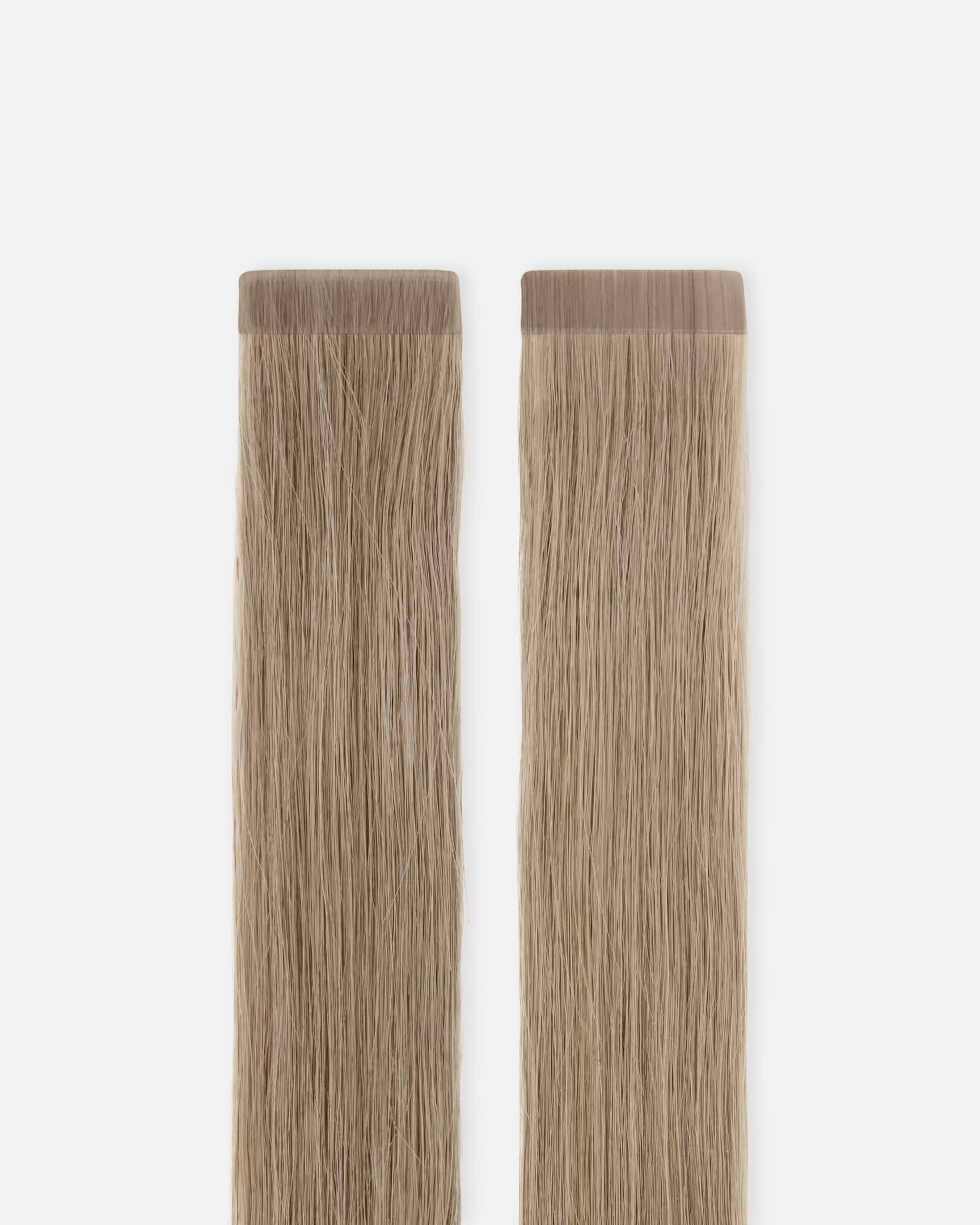 Premium Tape Extensions 50 cm - Straight - Mixed Tapes 3 cm - 8 Pieces - Cendre Ash - Rapunzel of Sweden - Image 4