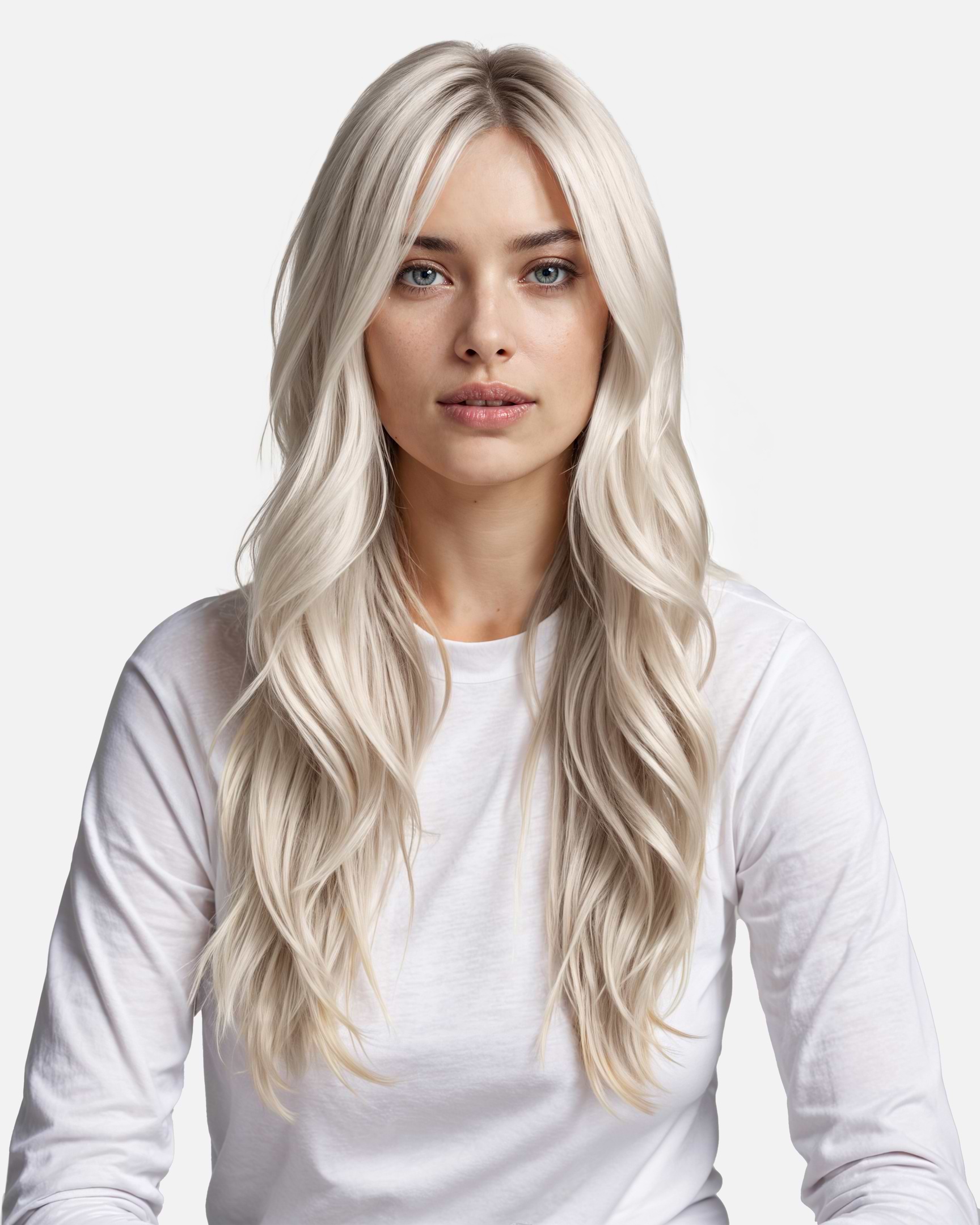 Premium Tape Extensions 50 cm - Straight - Mixed Tapes 3 cm - 8 Pieces - Platinum Blonde - Rapunzel of Sweden - Image 2