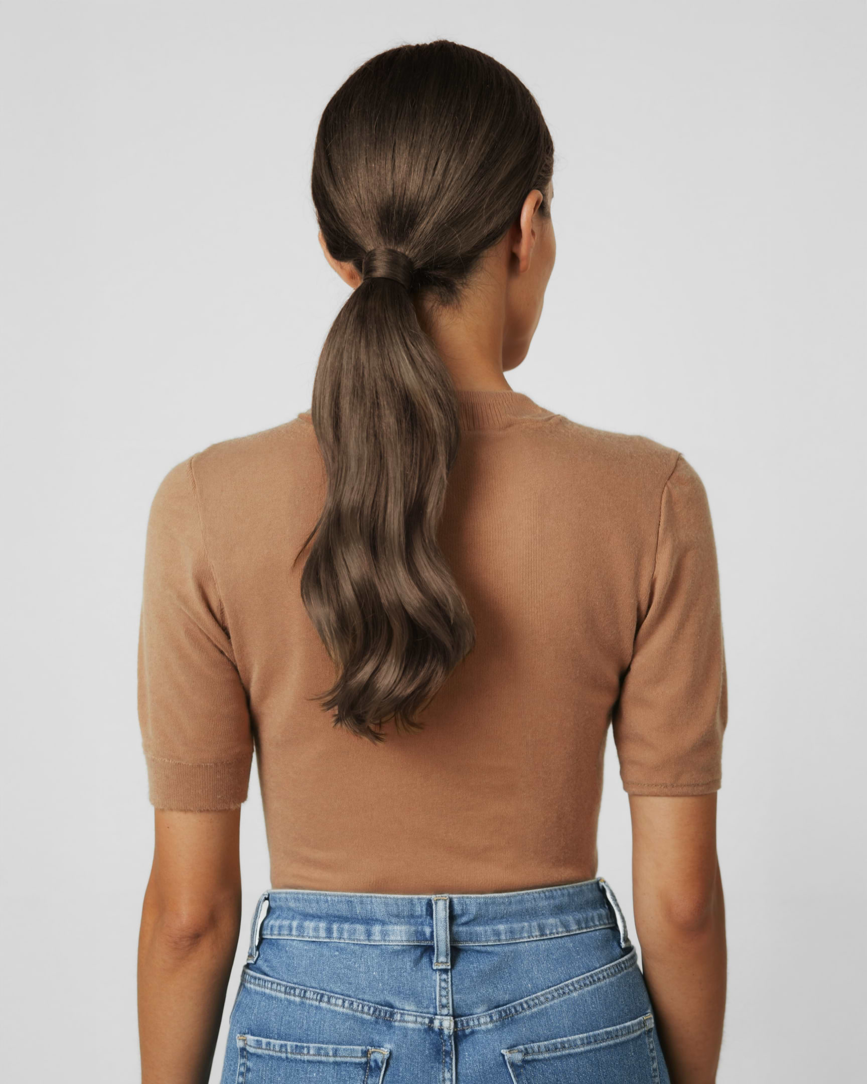 Ponytail 40 cm - Straight - Ponytail - Medium Volume - Hazelnut Caramel Balayage - Rapunzel of Sweden - Image 2