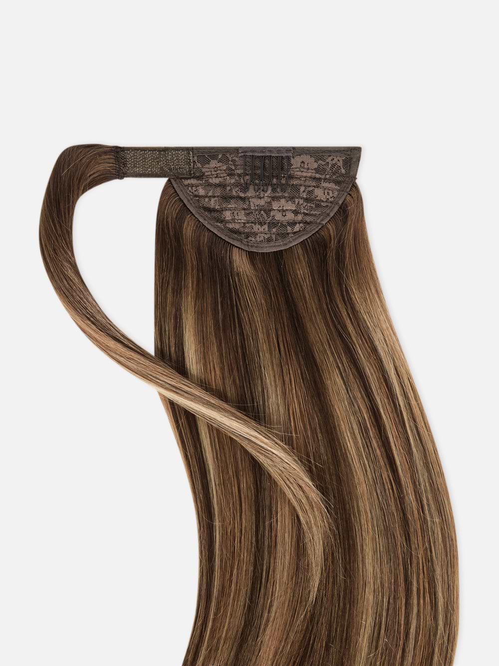 Ponytail 40 cm - Straight - Ponytail - Medium Volume - Hazelnut Caramel Balayage - Rapunzel of Sweden - Image 5