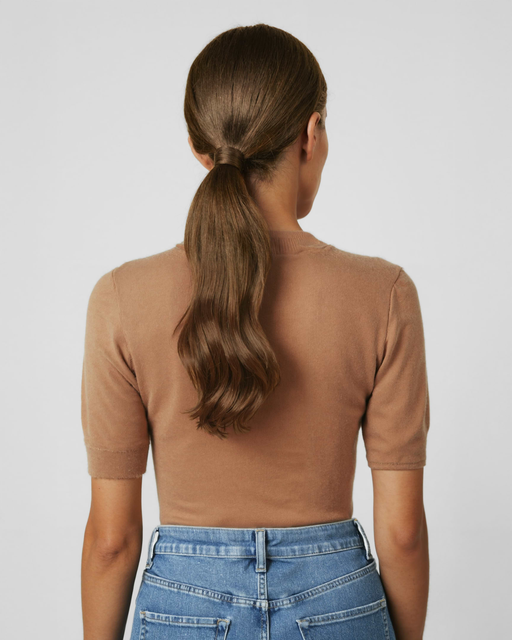 Ponytail 40 cm - Straight - Ponytail - Medium Volume - Dark Brown - Rapunzel of Sweden - Image 2