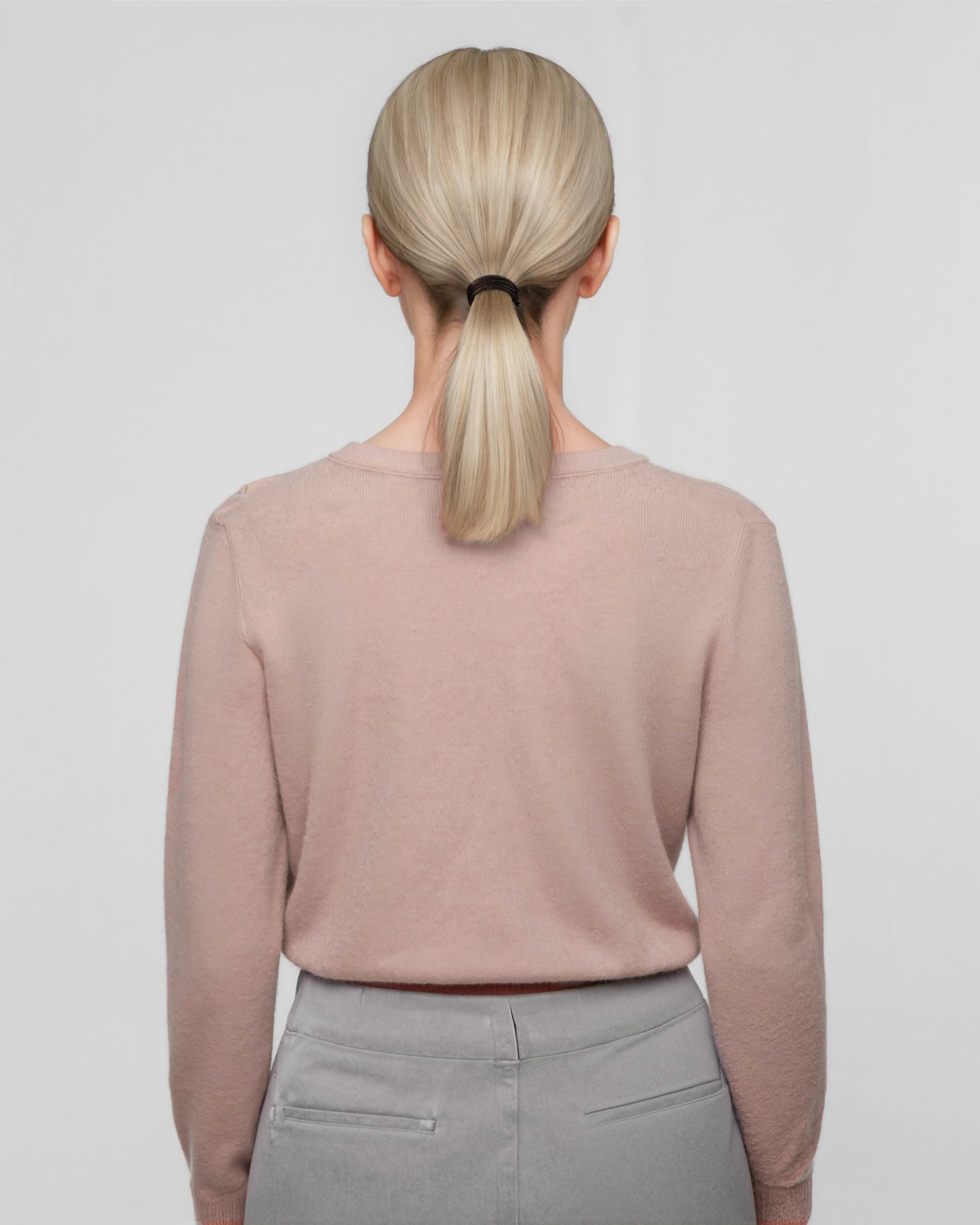 Ponytail 40 cm - Straight - Ponytail - Medium Volume - Natural Ash Blonde Mix - Rapunzel of Sweden - Image 3