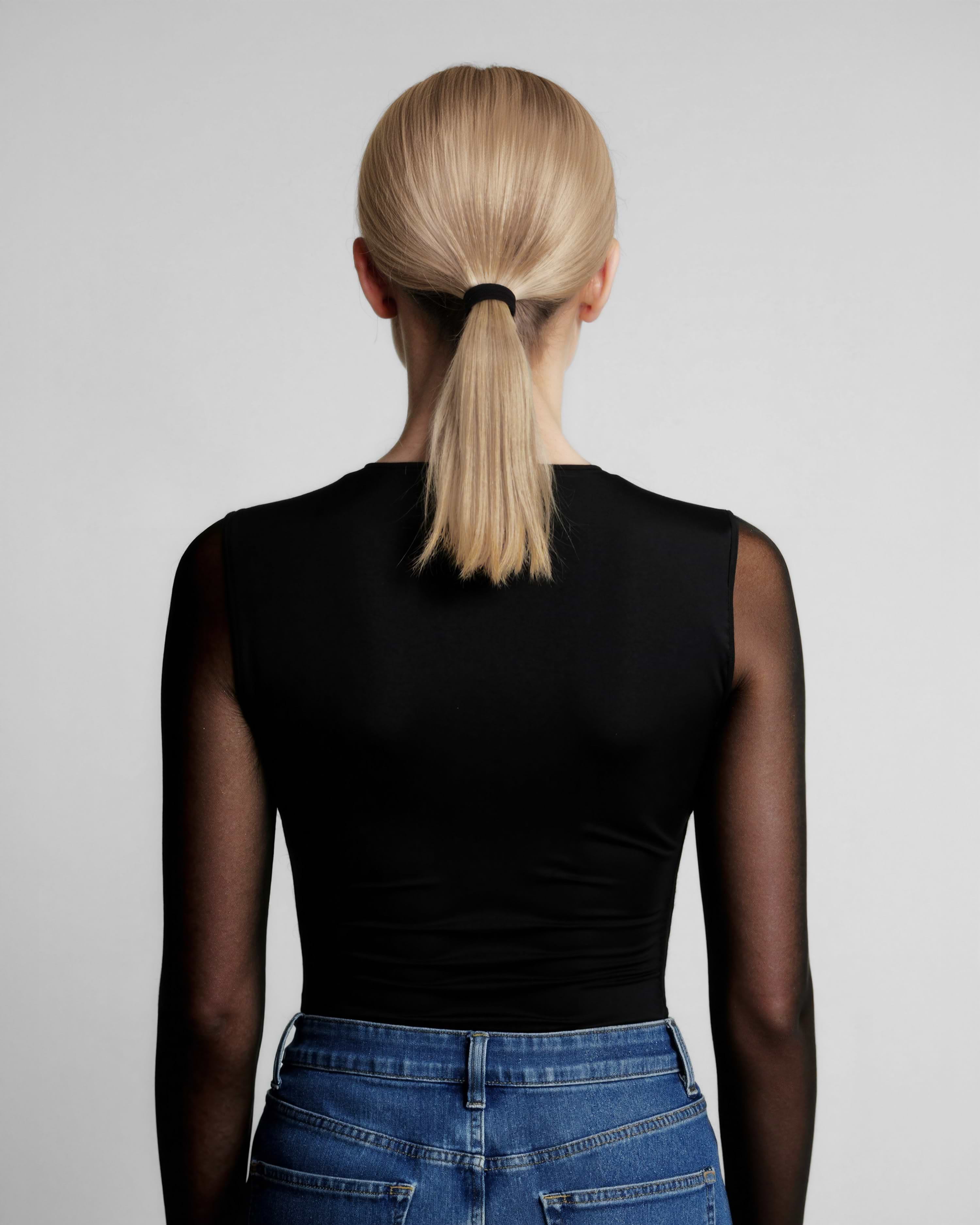 Ponytail 40 cm - Straight - Ponytail - Medium Volume - Champagne Blonde Balayage - Rapunzel of Sweden - Image 3