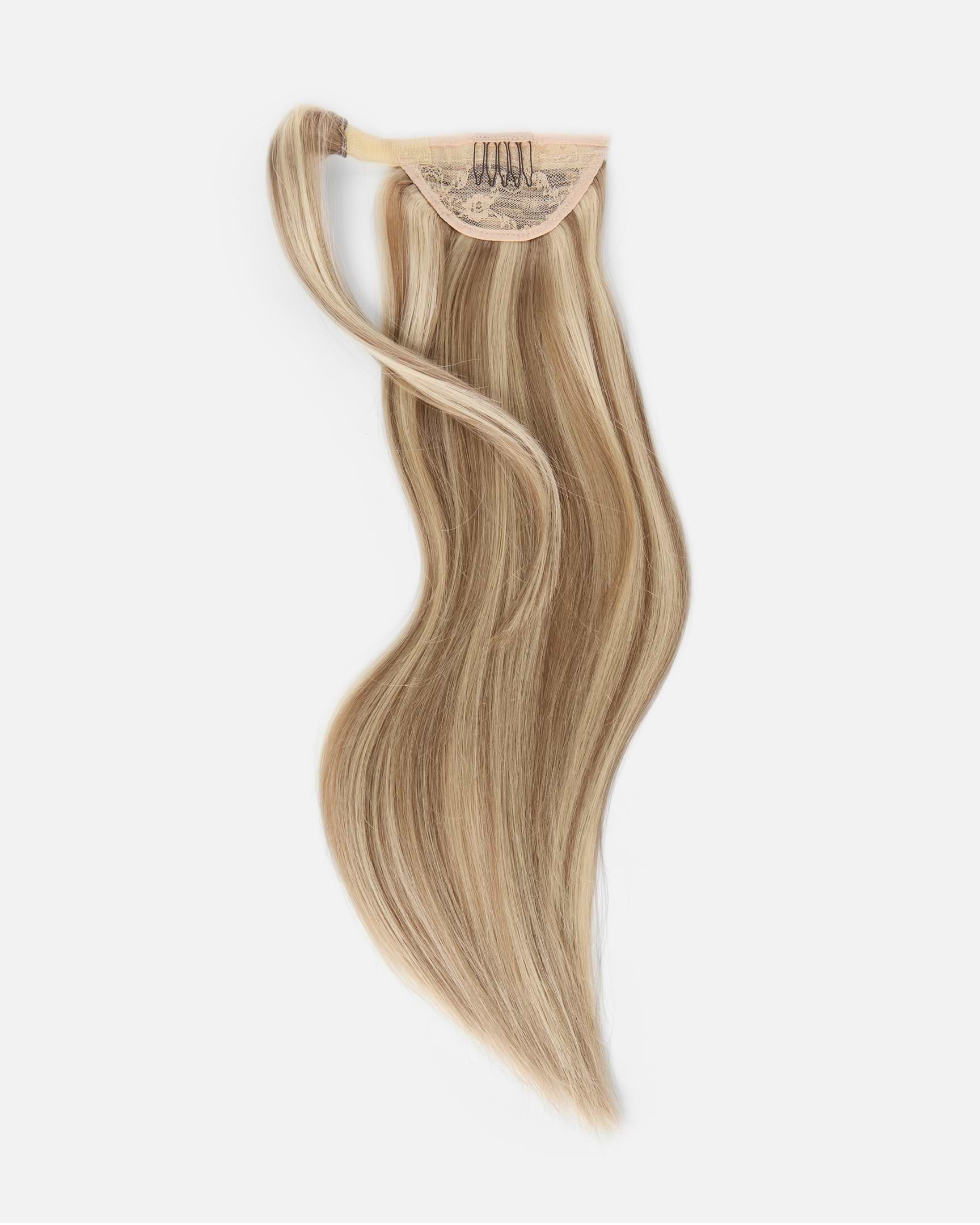 Ponytail 40 cm - Straight - Ponytail - Medium Volume - Natural Ash Blonde Mix - Rapunzel of Sweden - Image 4
