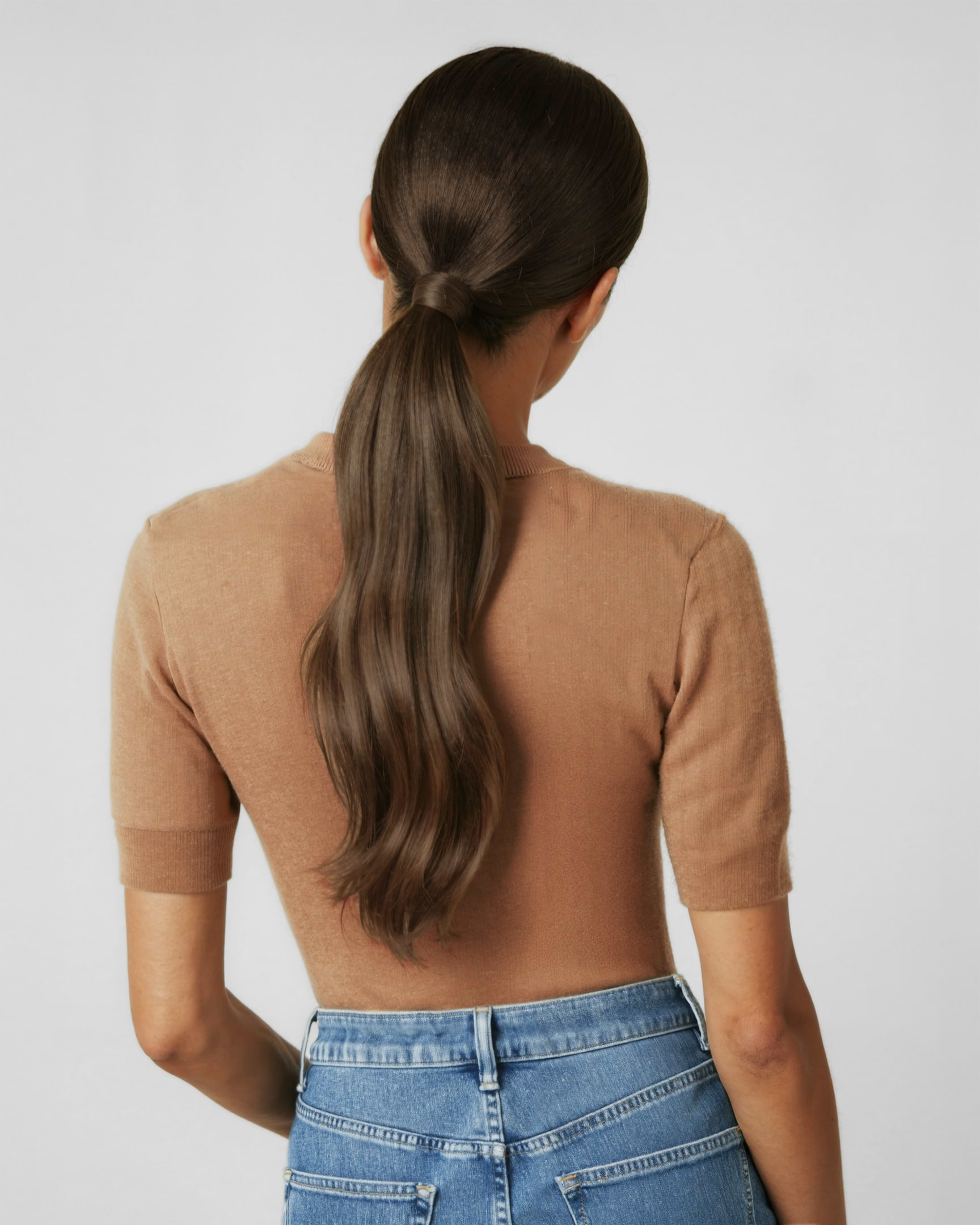 Ponytail 50 cm - Straight - Ponytail - Medium Volume - Hazelnut Caramel Balayage - Rapunzel of Sweden - Image 2