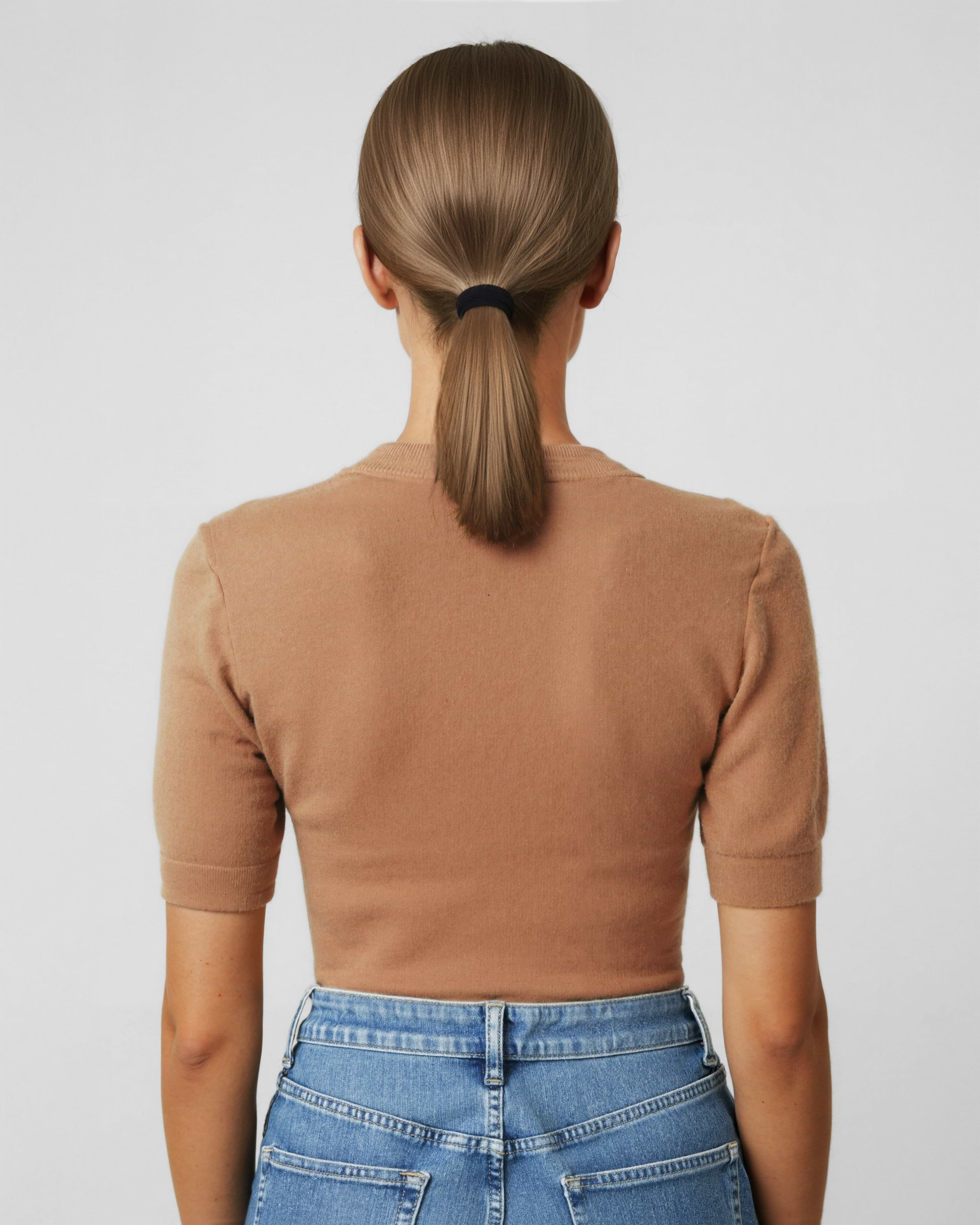 Ponytail 50 cm - Straight - Ponytail - Medium Volume - Natural Brown ColorMelt - Rapunzel of Sweden - Image 3
