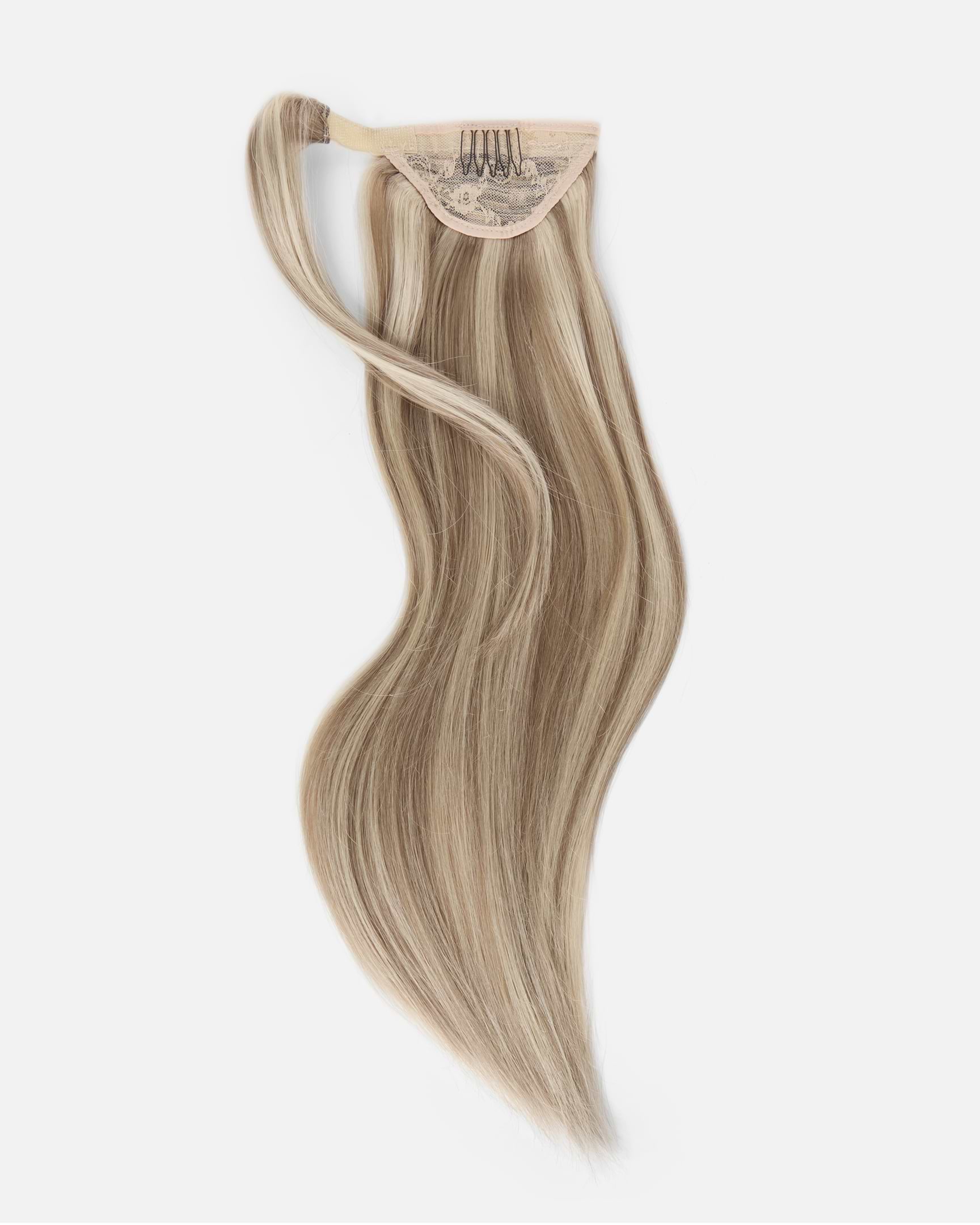 Ponytail 60 cm - Straight - Ponytail - Medium Volume - Cendre Ash Blonde Mix - Rapunzel of Sweden - Image 3