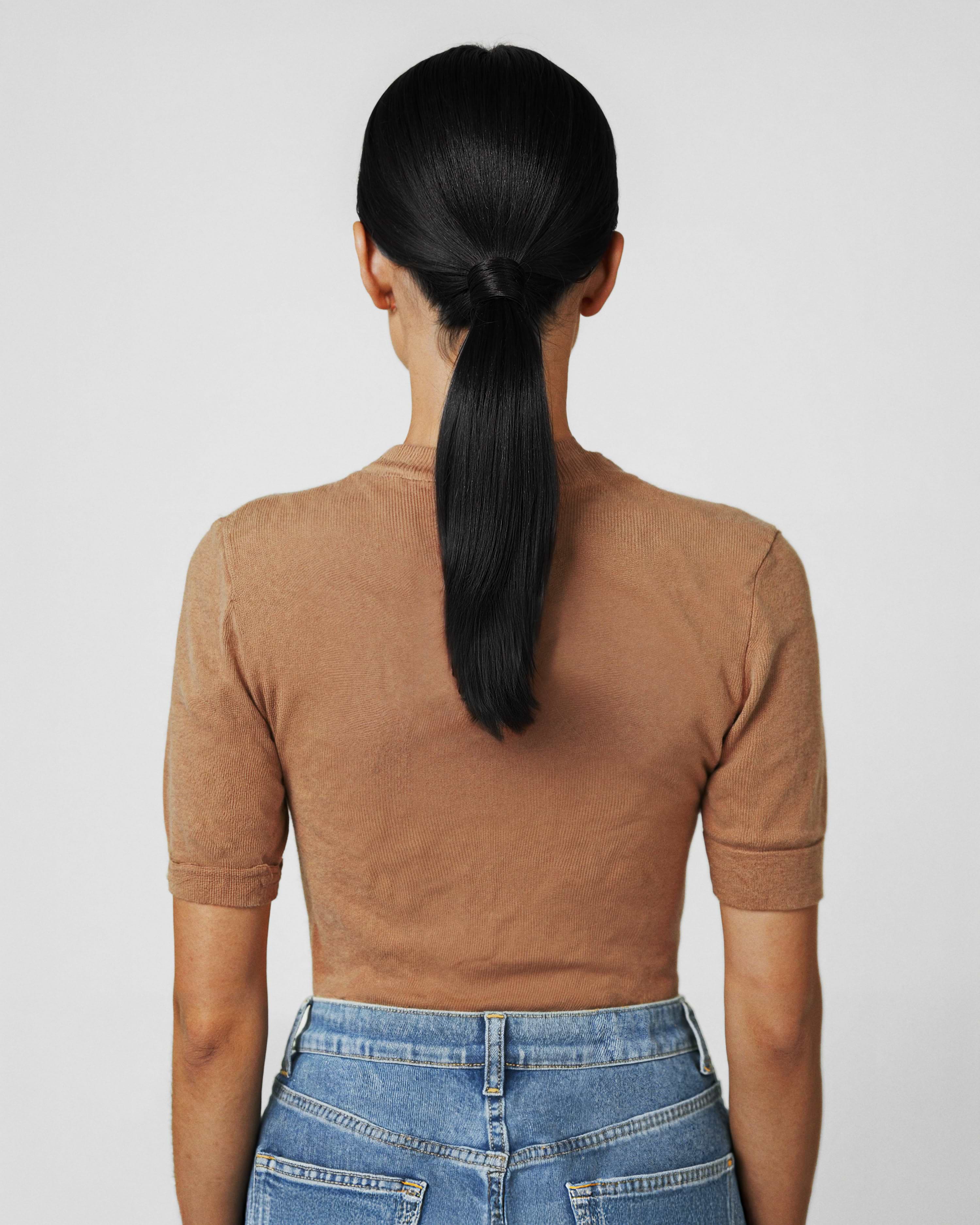 Ponytail 30 cm - Straight - Ponytail - Light Volume - Black - Rapunzel of Sweden - Image 2