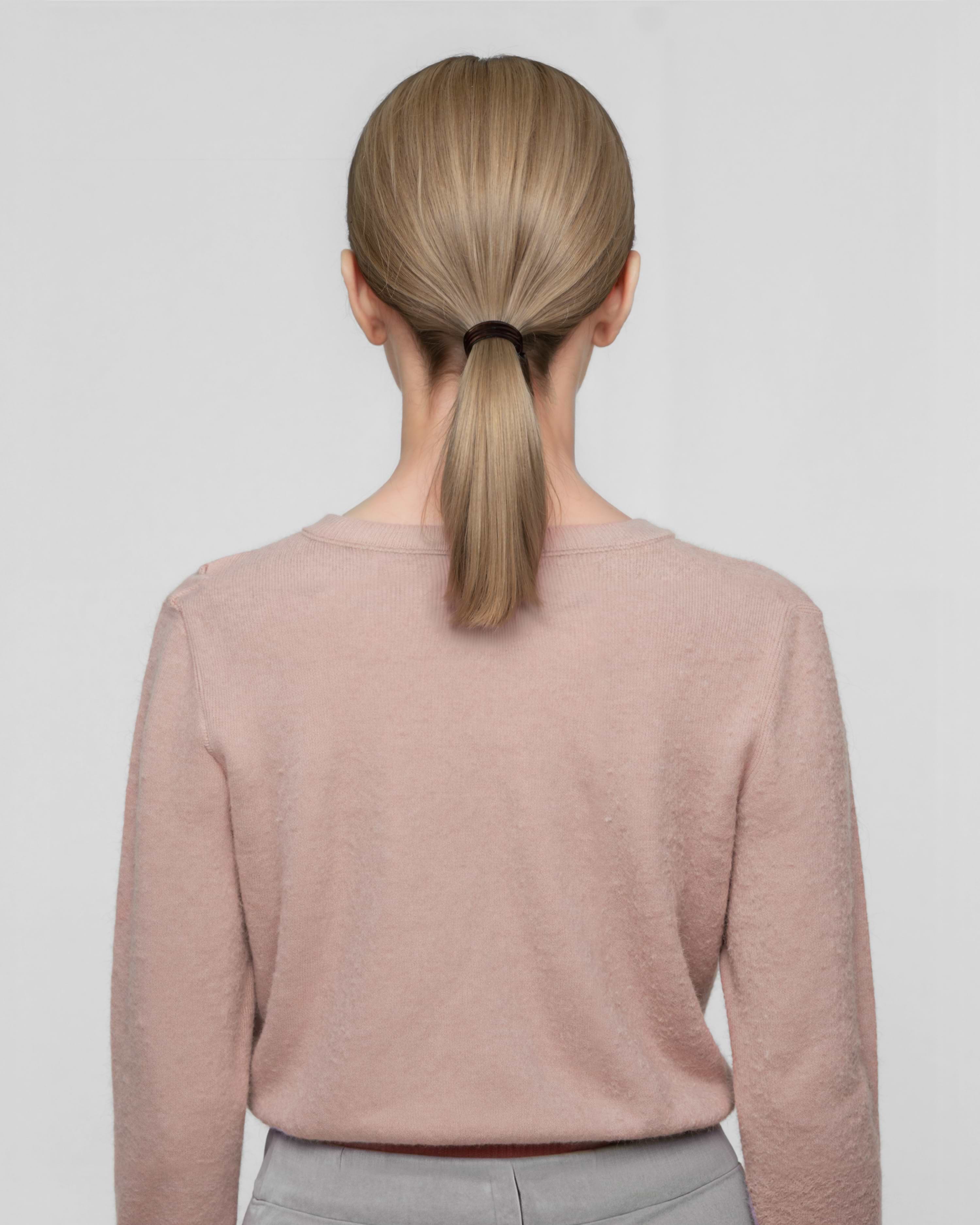 Ponytail 30 cm - Straight - Ponytail - Light Volume - Brown Ash Blonde Balayage - Rapunzel of Sweden - Image 3